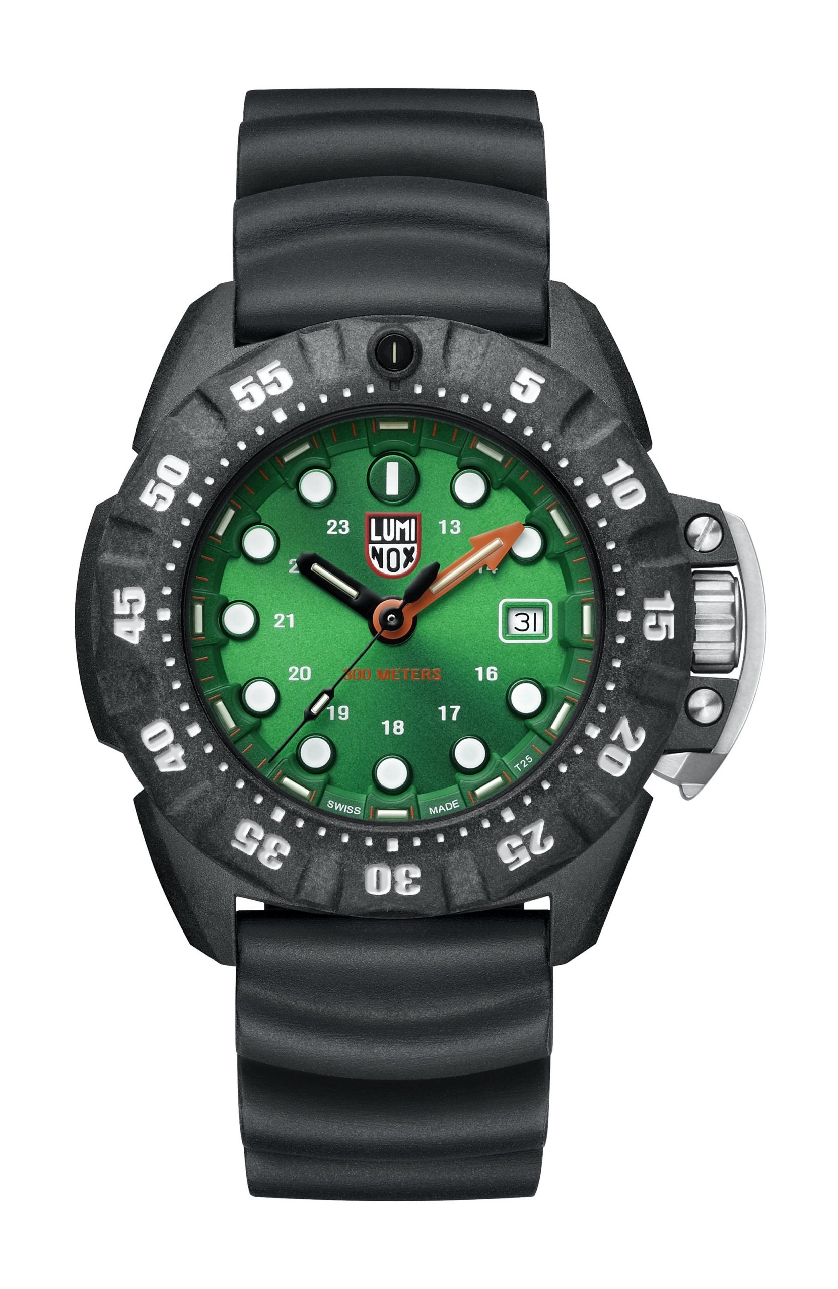 Luminox Scott Cassel Deep Dive 1550 Series luxury timepiece - detailed view