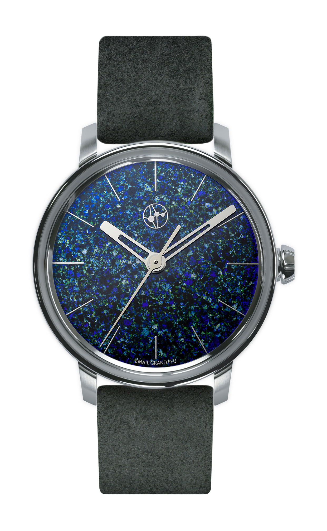 Lundis Bleus Contemporaines Ref.1120-EM “Random Abstract Mosaic” watch
