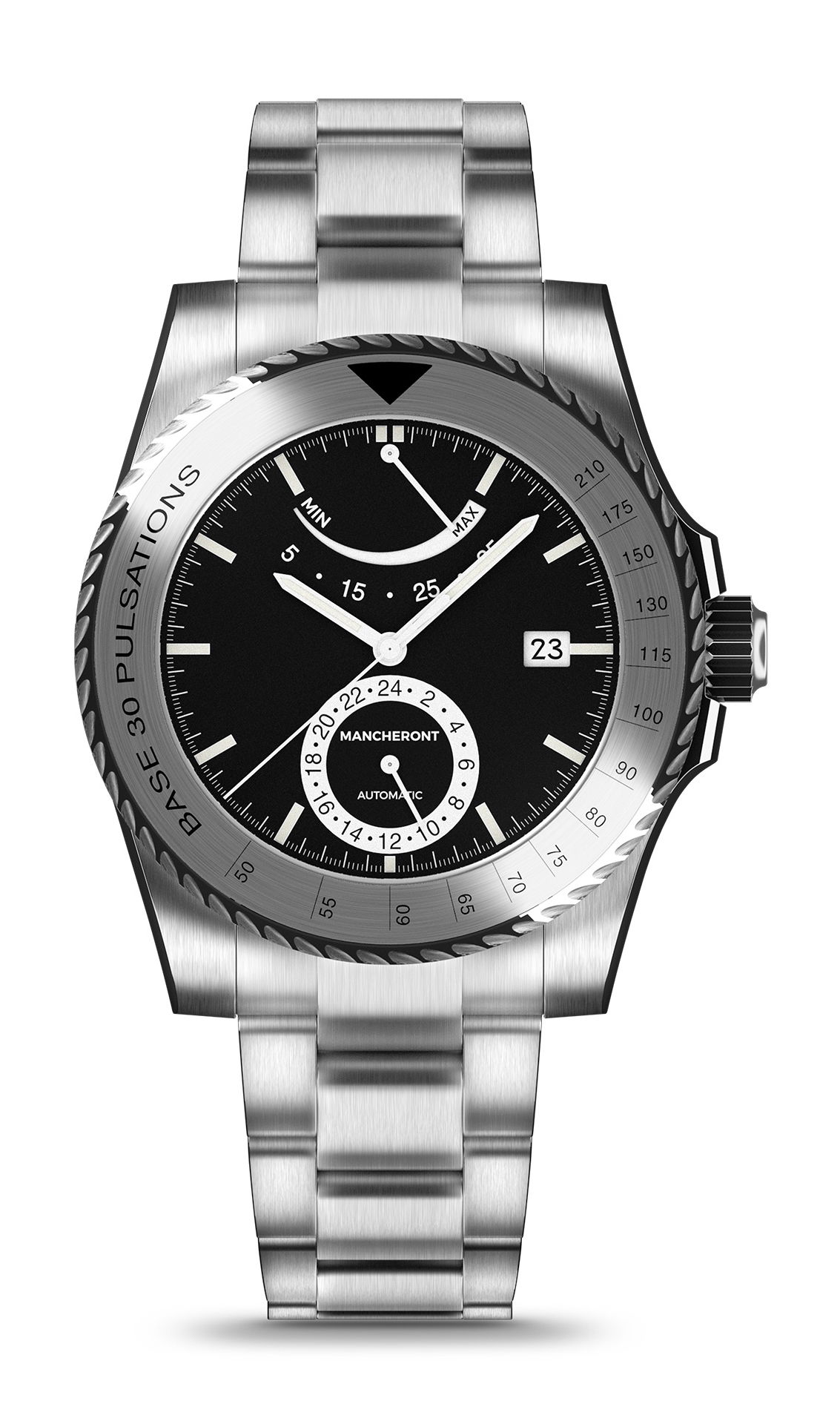 Mancheront Pacer Steel watch