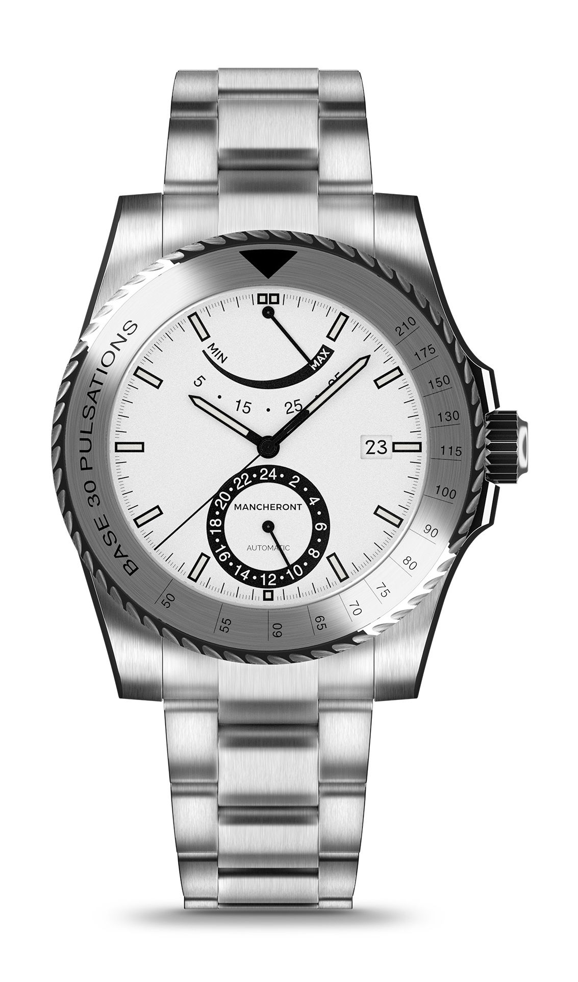 Mancheront Pacer White watch