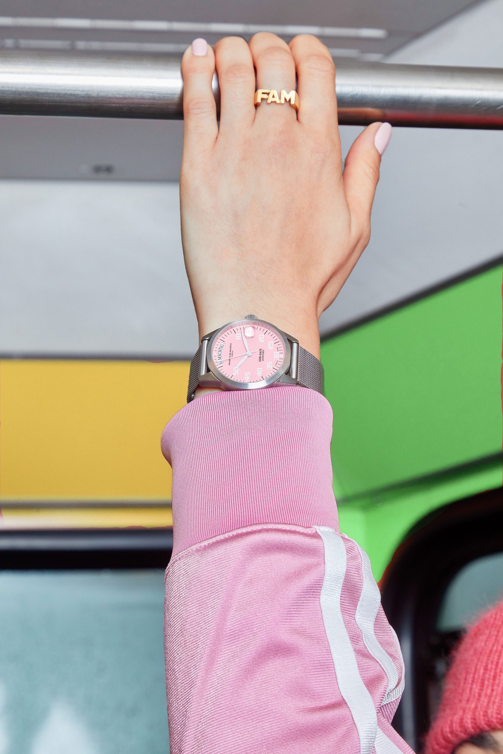 Maurice de Mauriac Automatic Date “Züri Date” Cherry Blossom - View 2