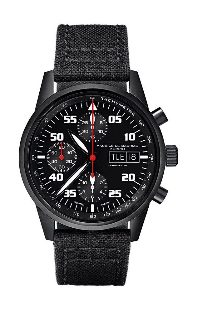 Maurice de Mauriac Chrono Modern PVD luxury timepiece - detailed view