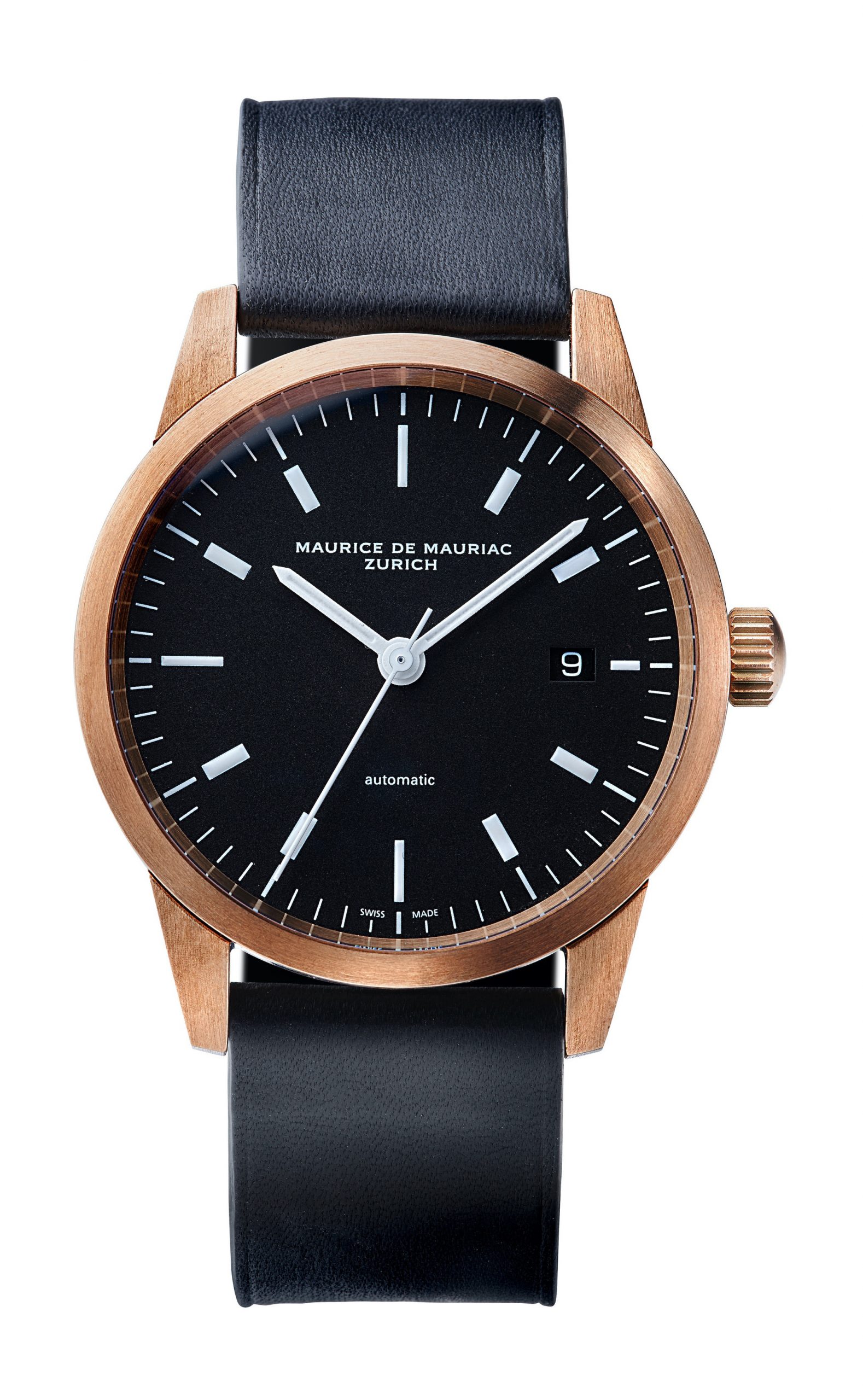 Maurice de Mauriac L1 Bronze luxury timepiece - detailed view