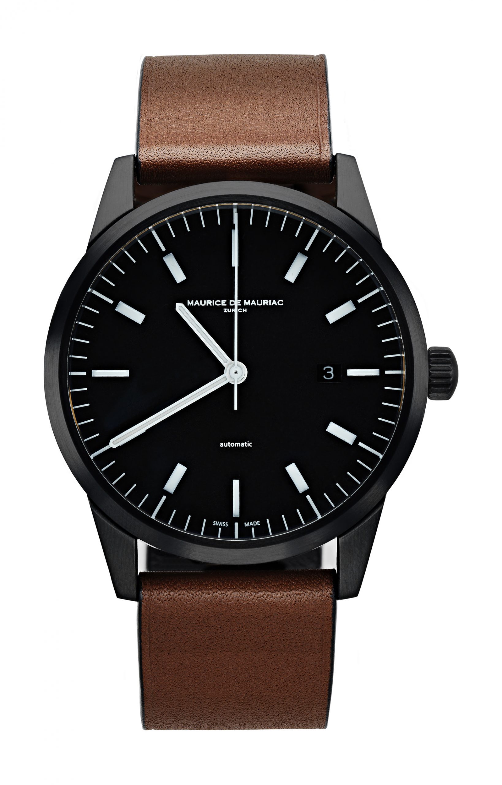 Maurice de Mauriac L1 DLC luxury timepiece - detailed view