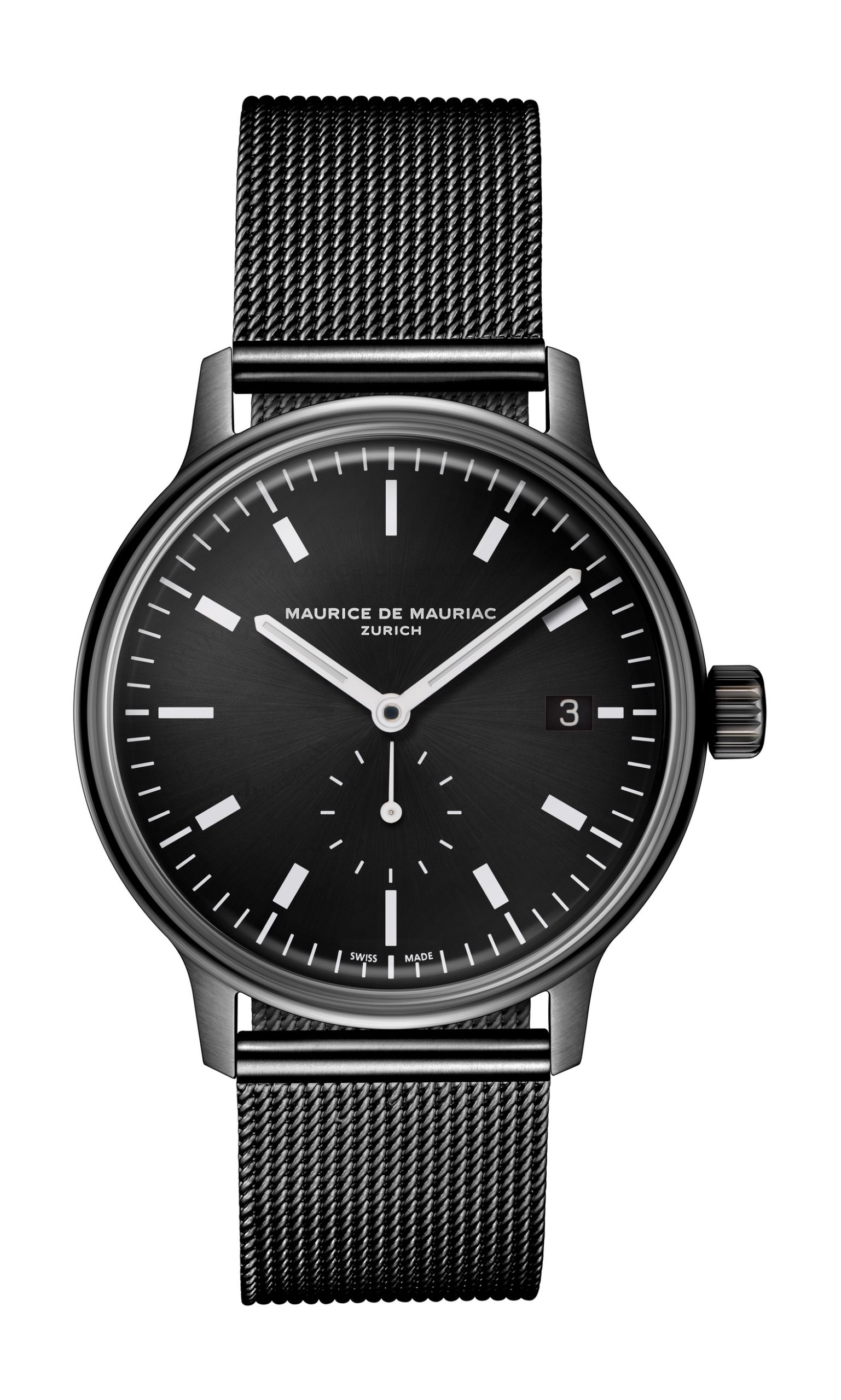 Maurice de Mauriac L3 Small Seconds Black luxury timepiece - detailed view