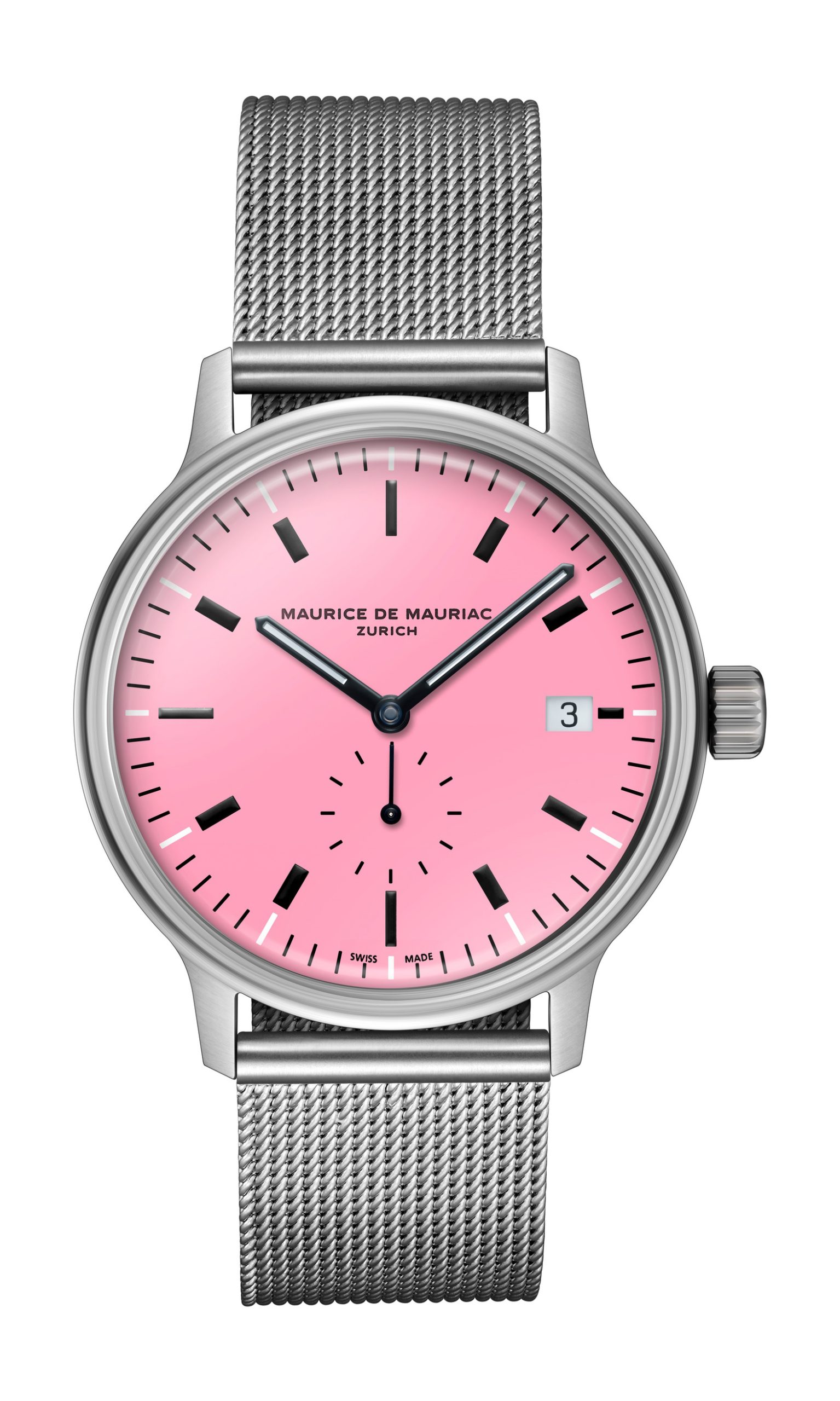 Maurice de Mauriac L3 Small Seconds Cherry Blossom luxury timepiece - detailed view