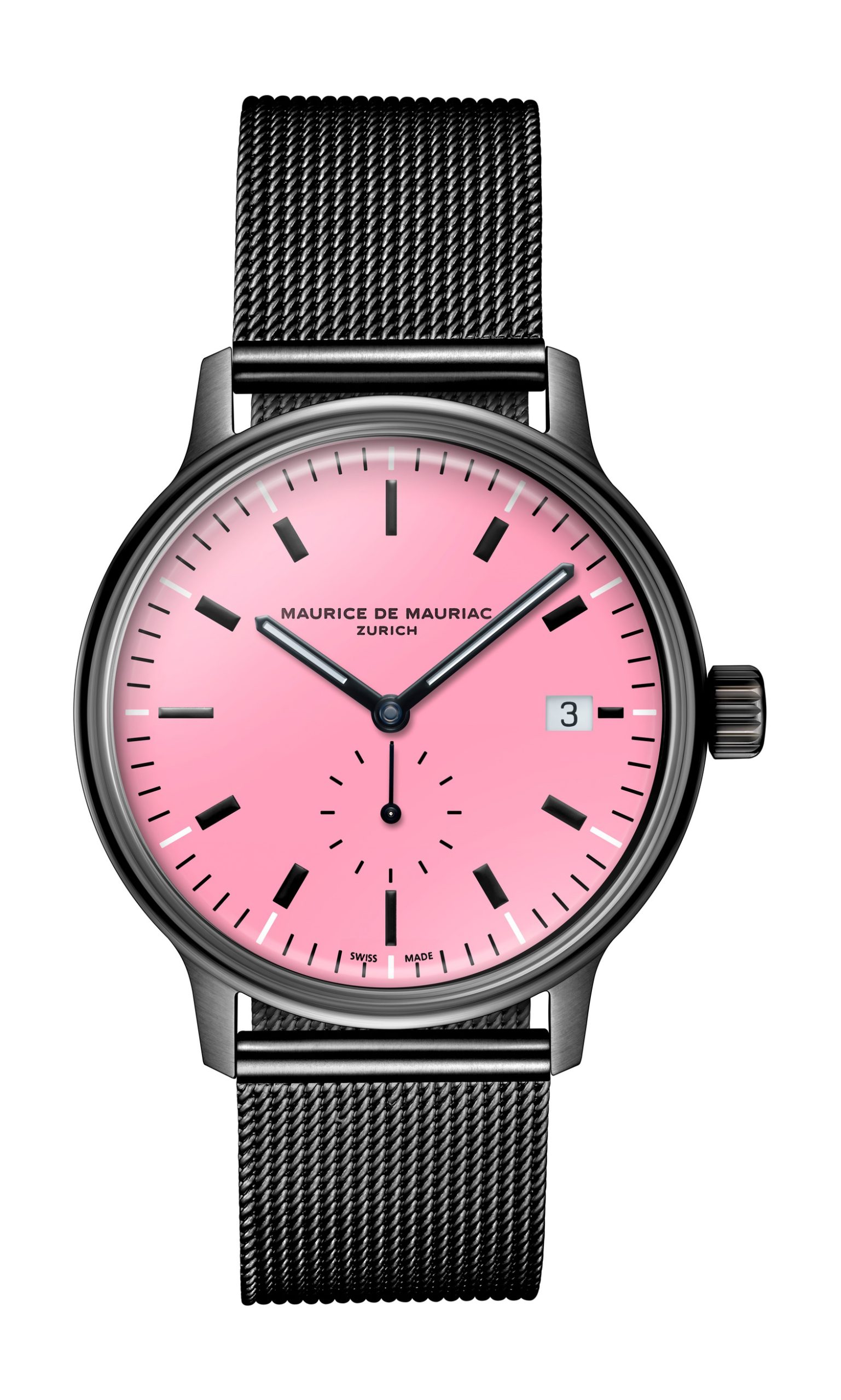 Maurice de Mauriac L3 Small Seconds Cherry Blossom luxury timepiece - detailed view