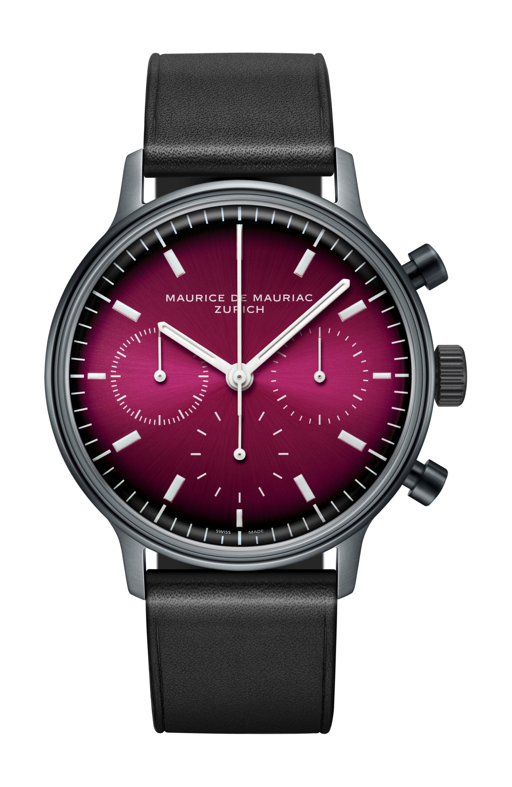 Maurice de Mauriac L3 Spheric Purple luxury timepiece - detailed view