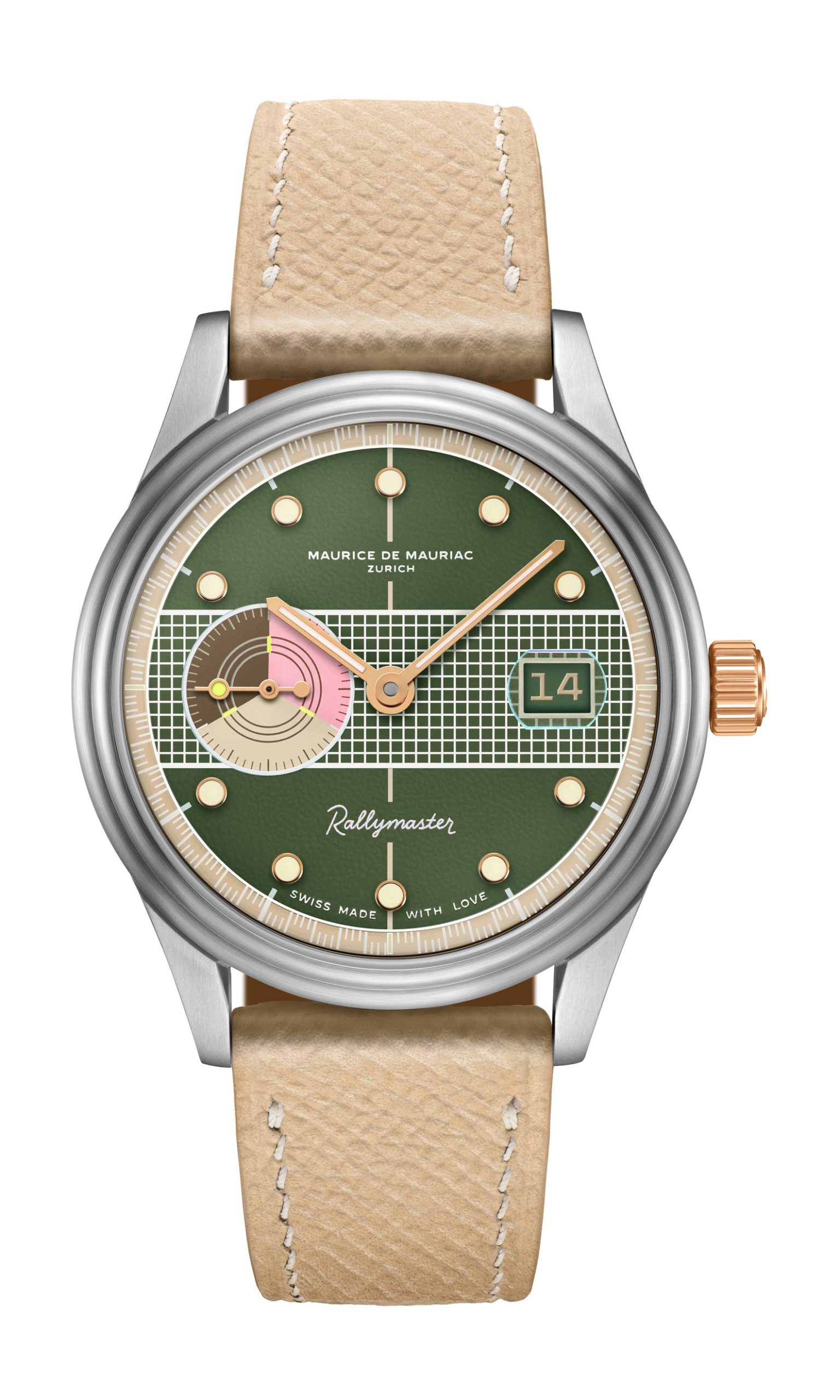 Maurice de Mauriac Racquet Rallymaster III luxury timepiece - detailed view