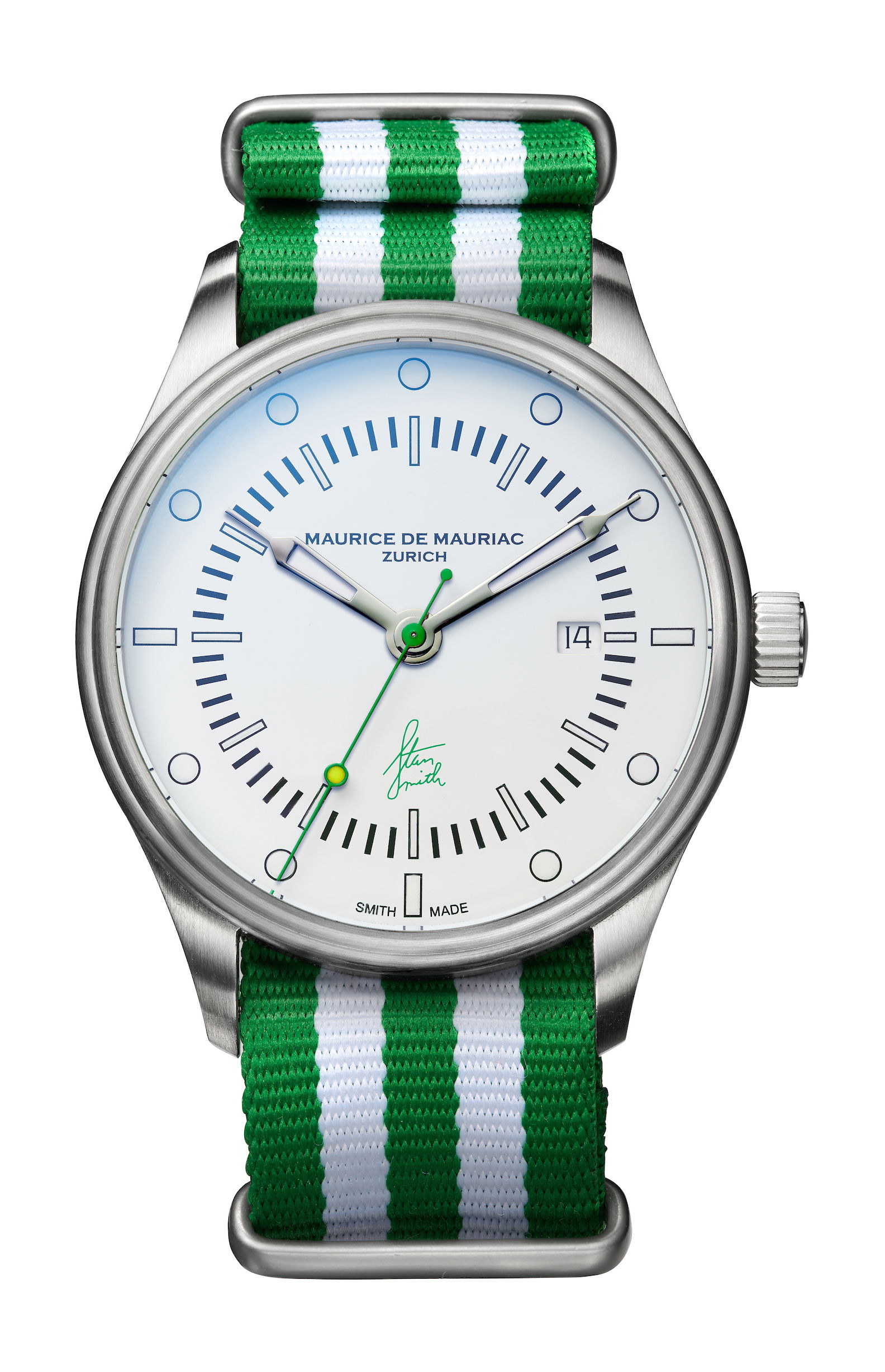 Maurice de Mauriac Stan Smith Signature Watch luxury timepiece - detailed view