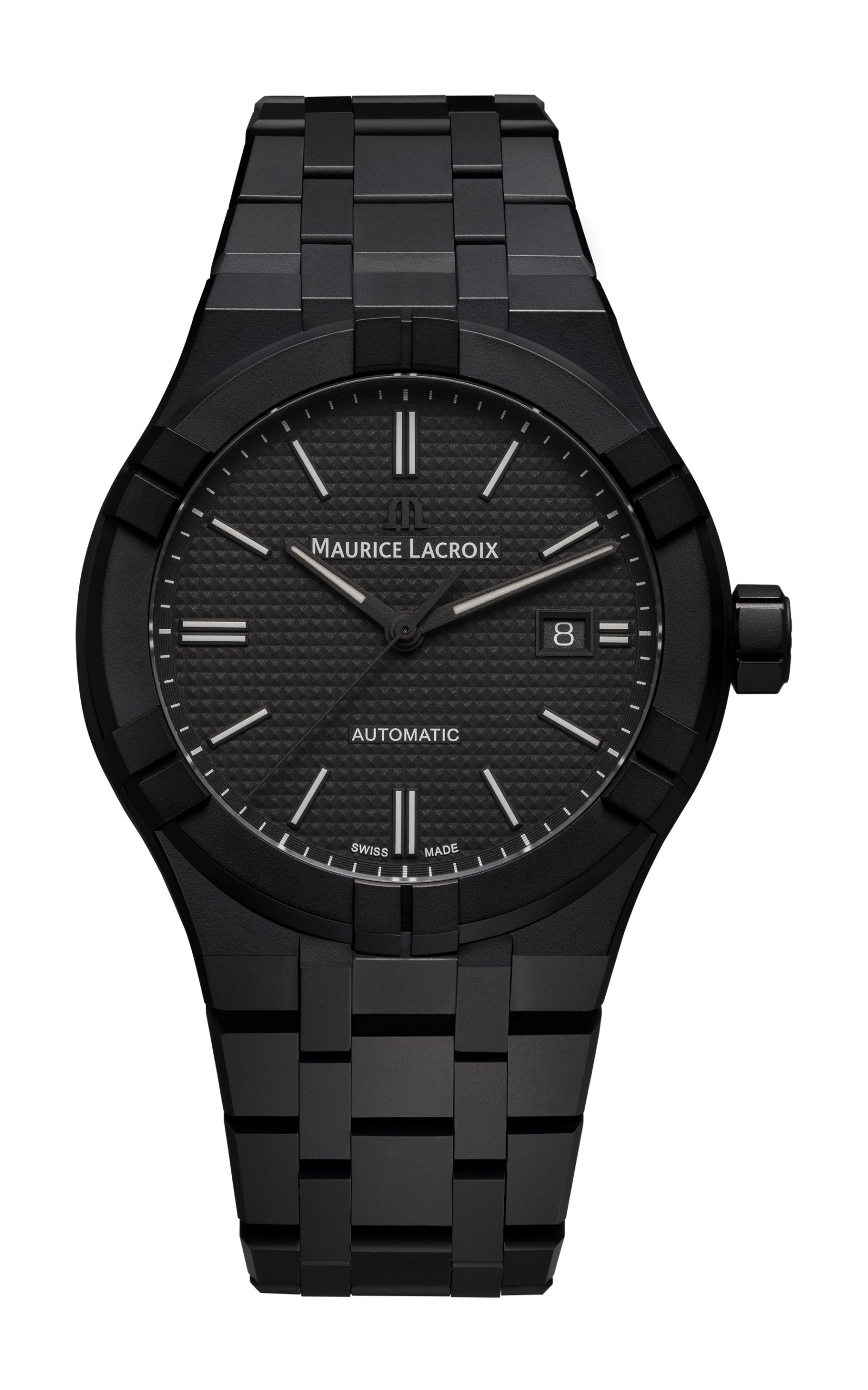 Maurice Lacroix Aikon Automatic Ceramic 42 luxury timepiece - detailed view