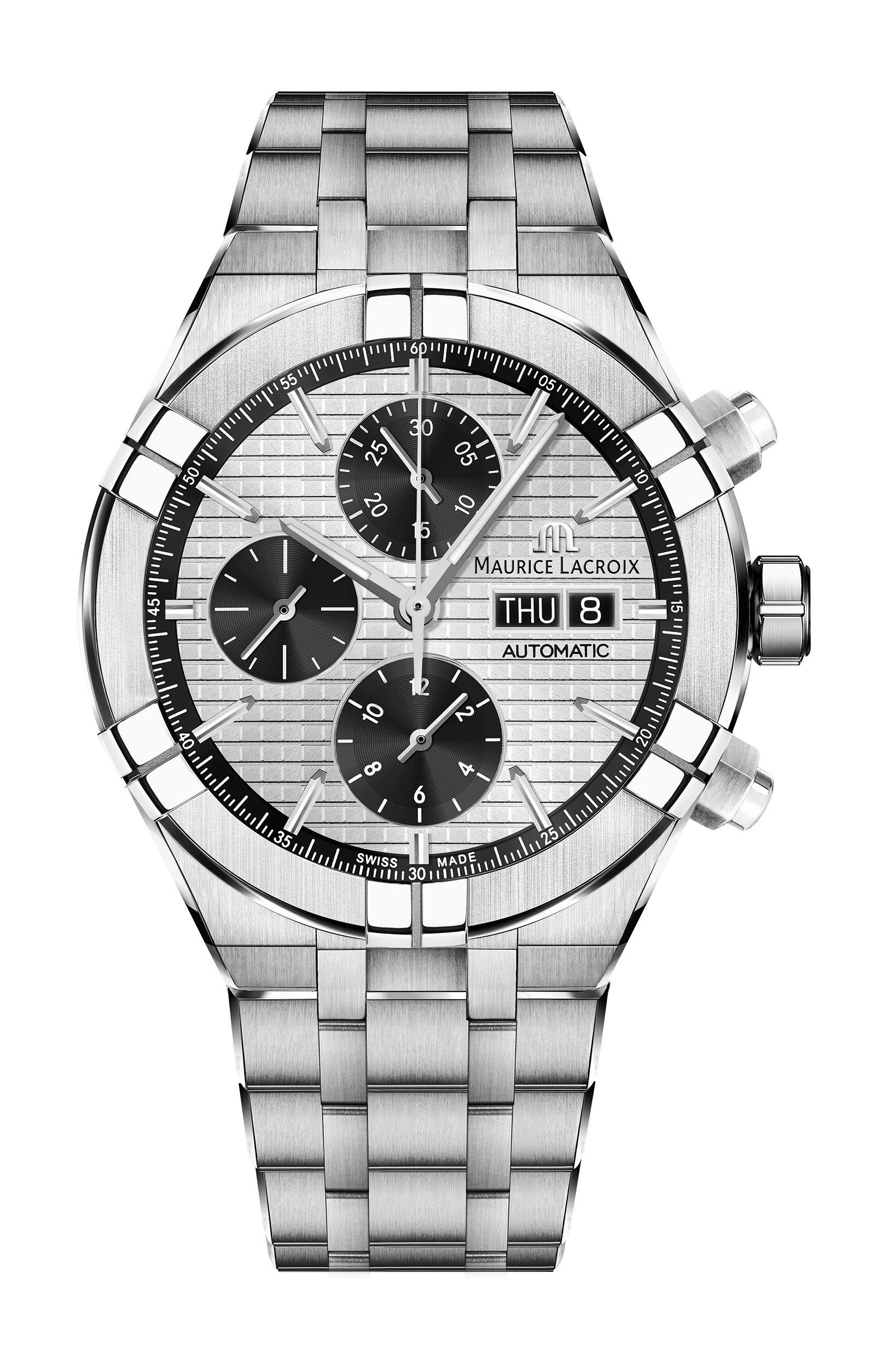 Maurice Lacroix Aikon Automatic Chronograph 44 luxury timepiece - detailed view