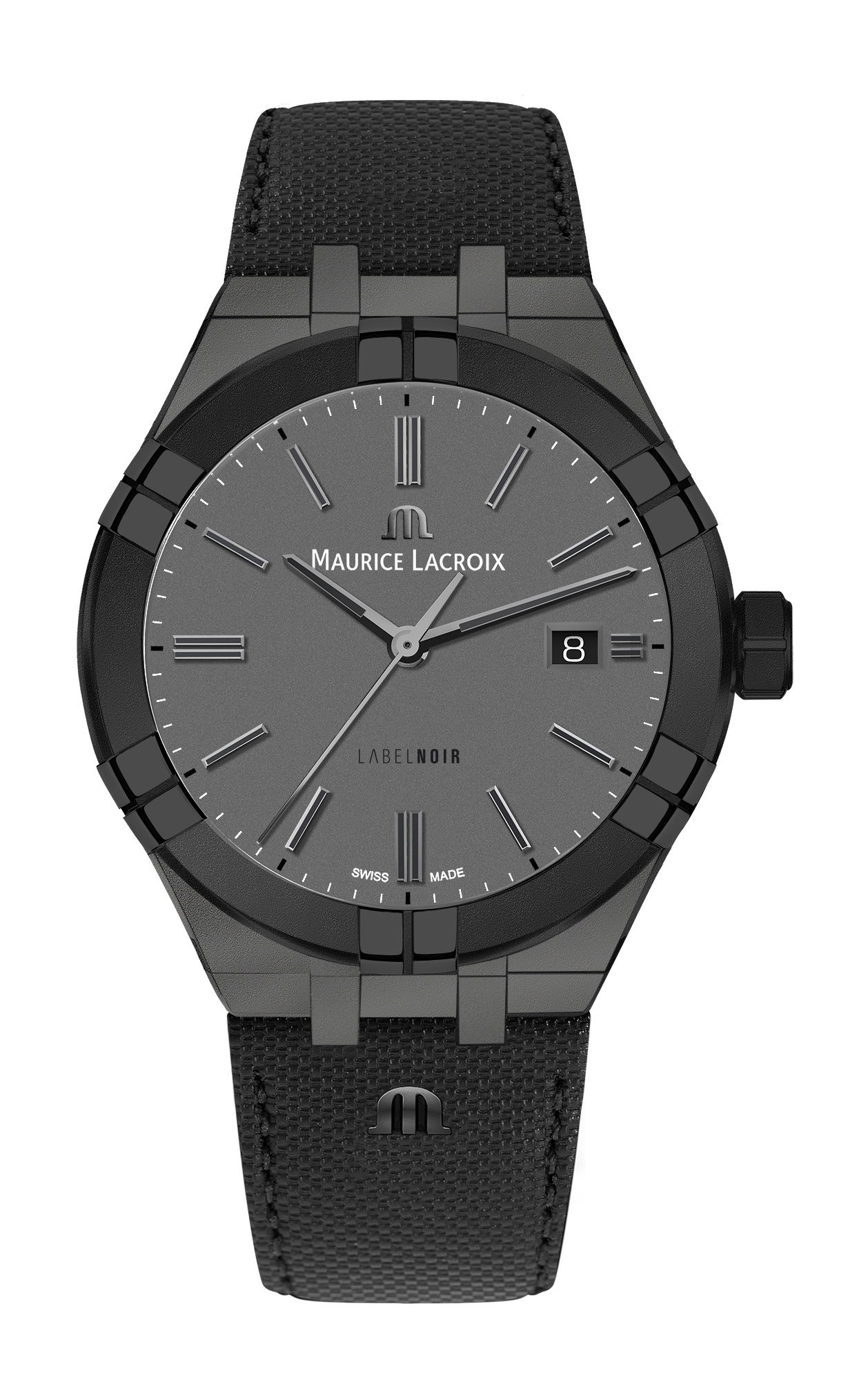 Maurice Lacroix Aikon Automatic Limited Edition Label Noir luxury timepiece - detailed view