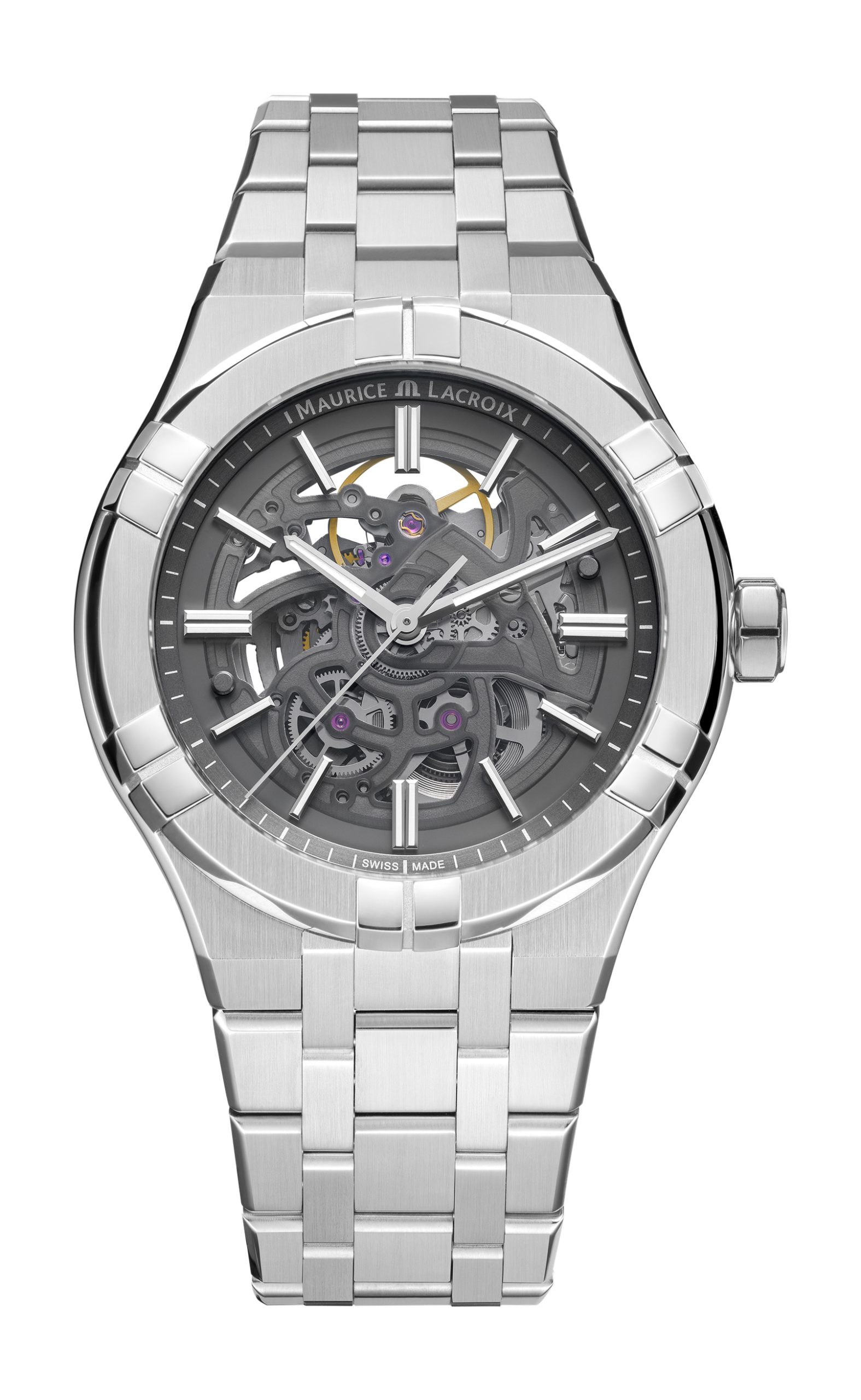 Maurice Lacroix Aikon Automatic Skeleton 42 luxury timepiece - detailed view