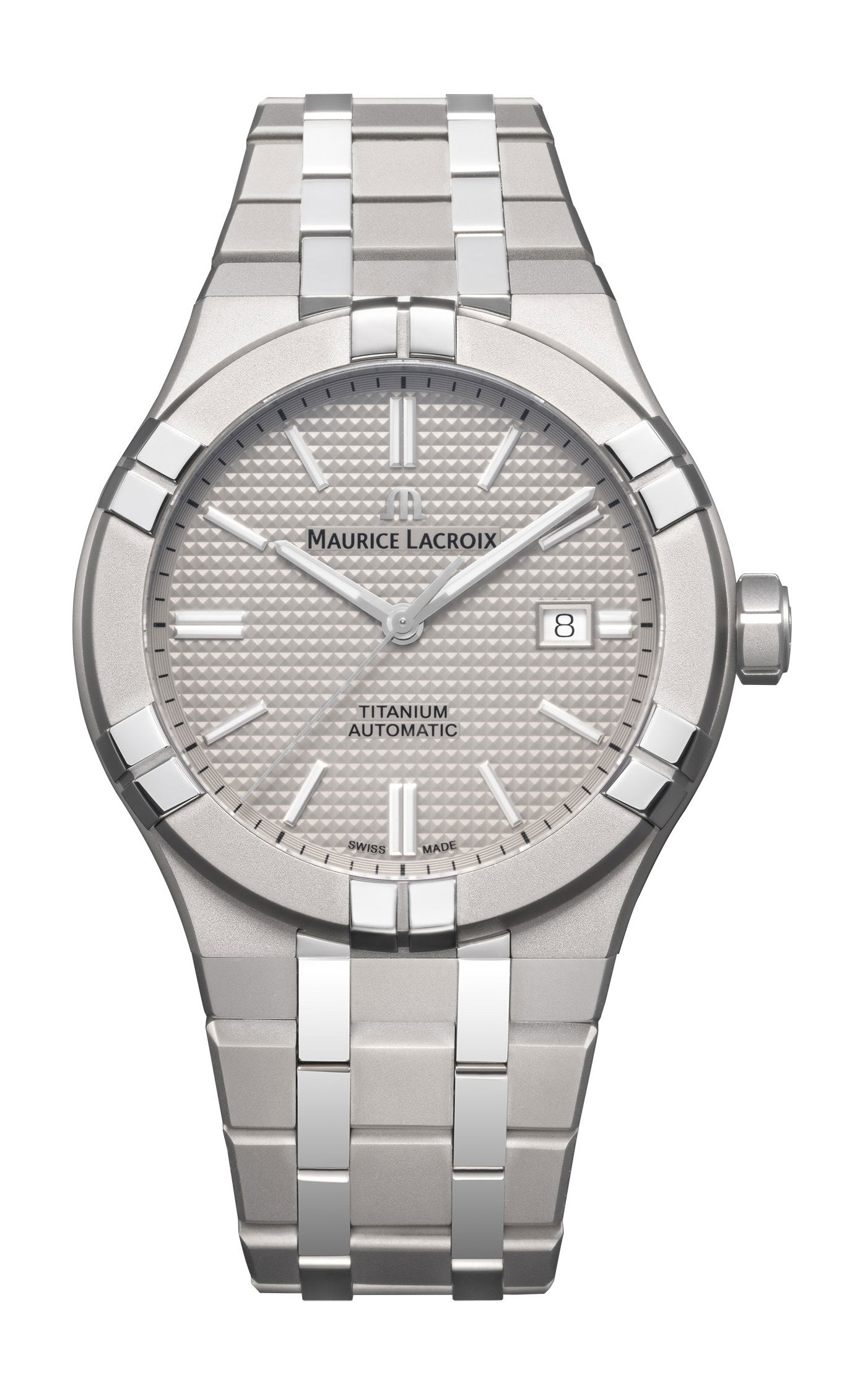 Maurice Lacroix Aikon Automatic Titanium 42 luxury timepiece - detailed view