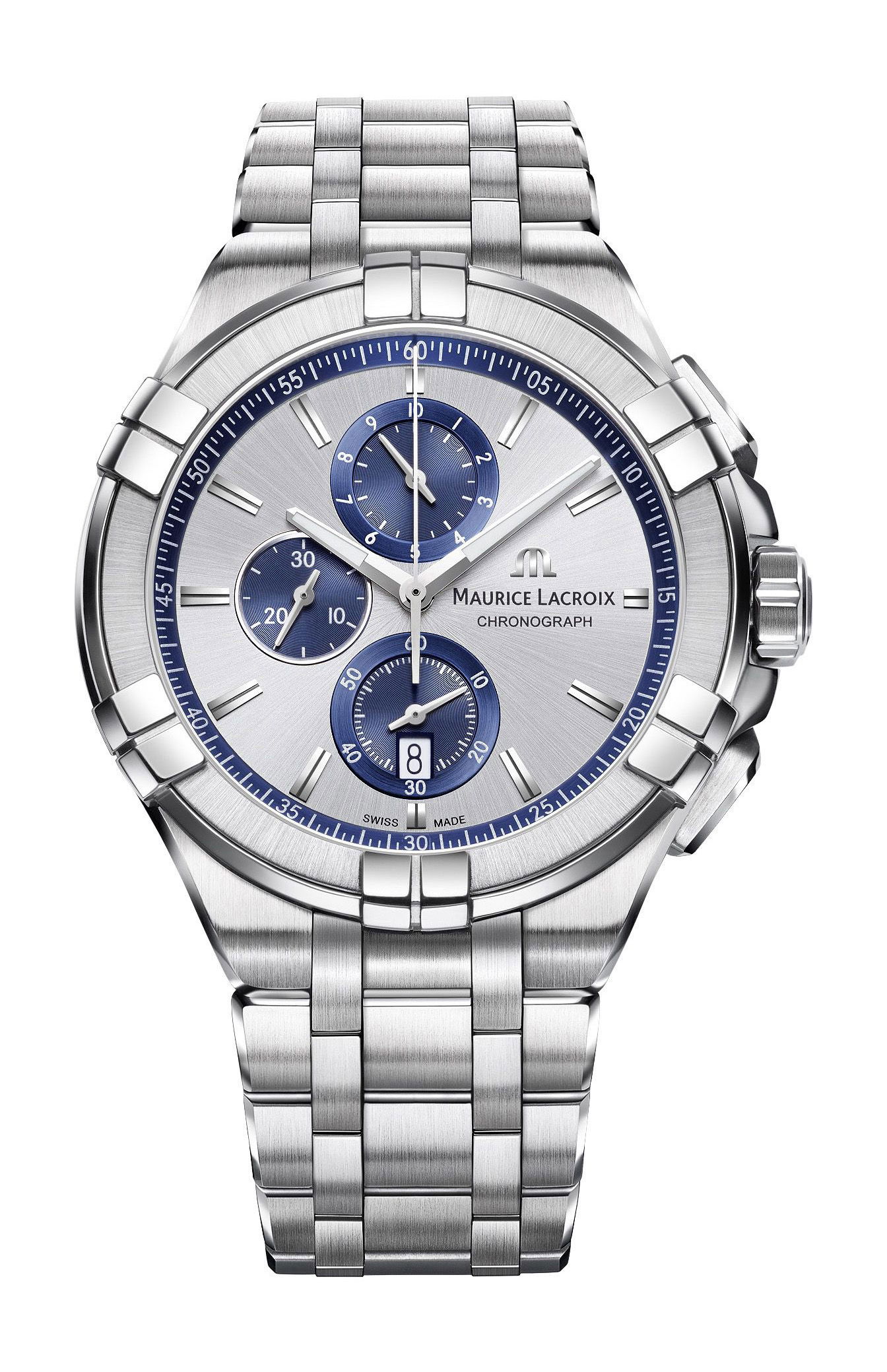 Maurice Lacroix Aikon Chronograph 44 mm luxury timepiece - detailed view