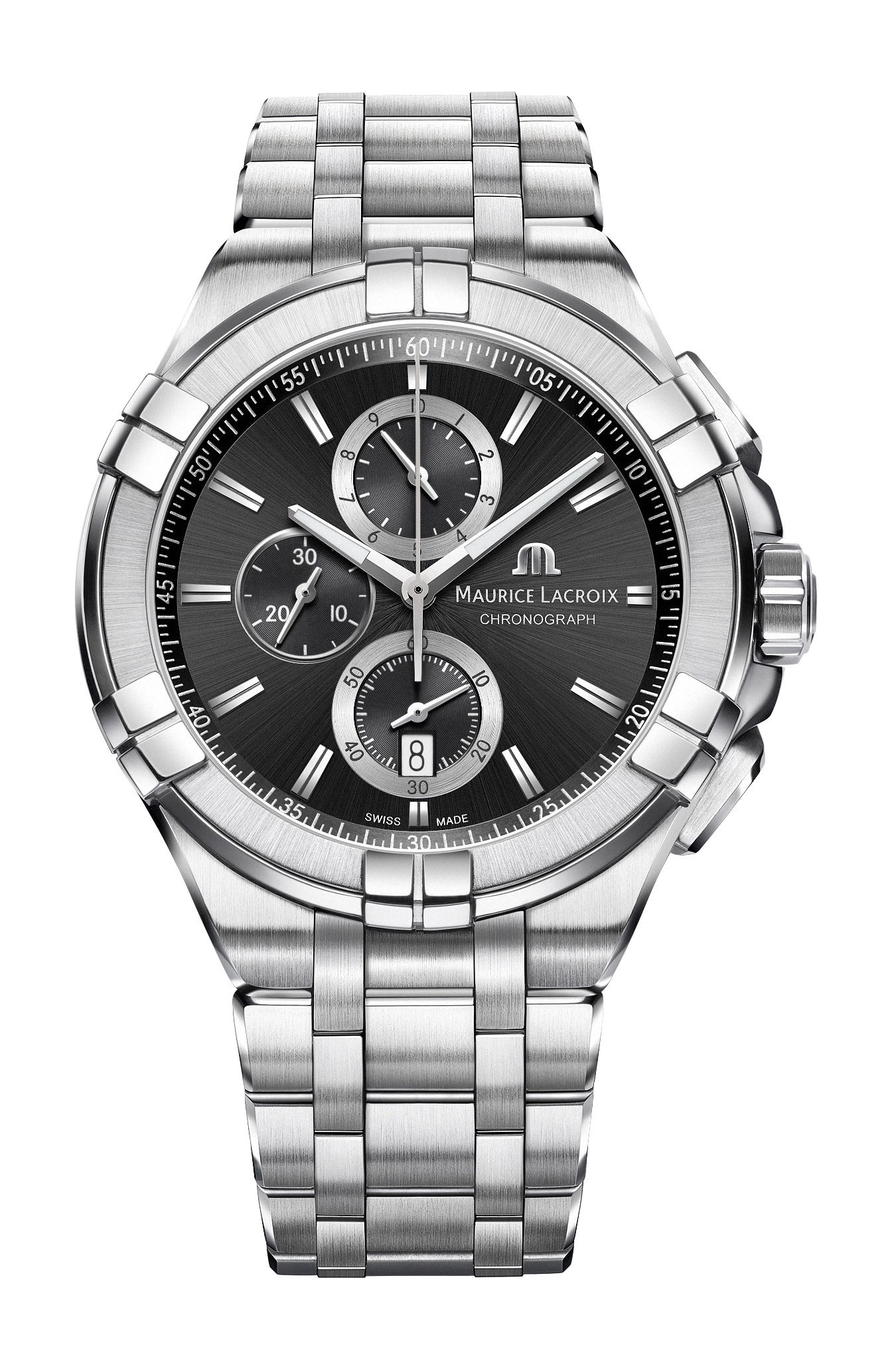 Maurice Lacroix Aikon Chronograph 44 luxury timepiece - detailed view