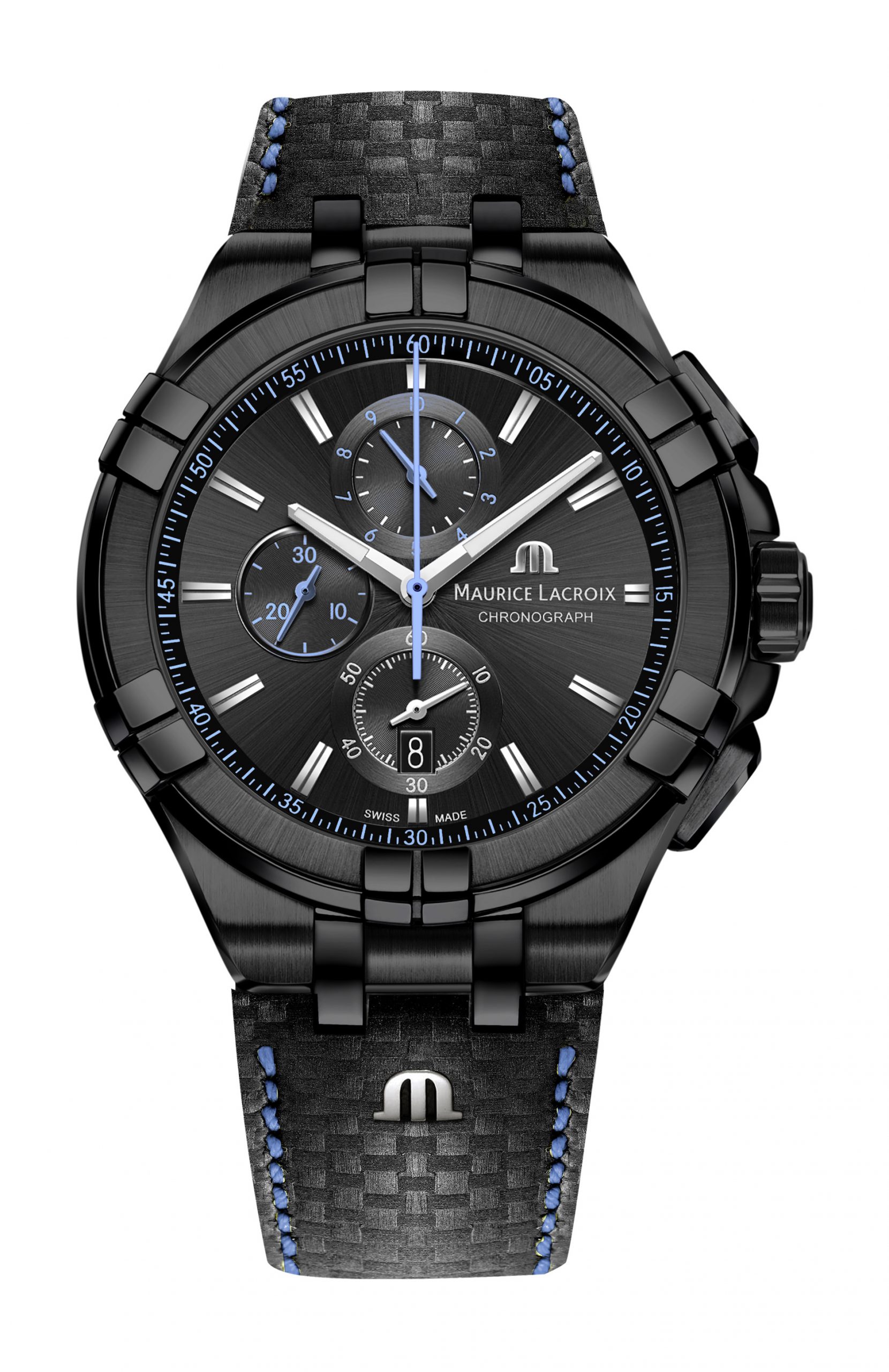 Maurice Lacroix Aikon Chronograph luxury timepiece - detailed view