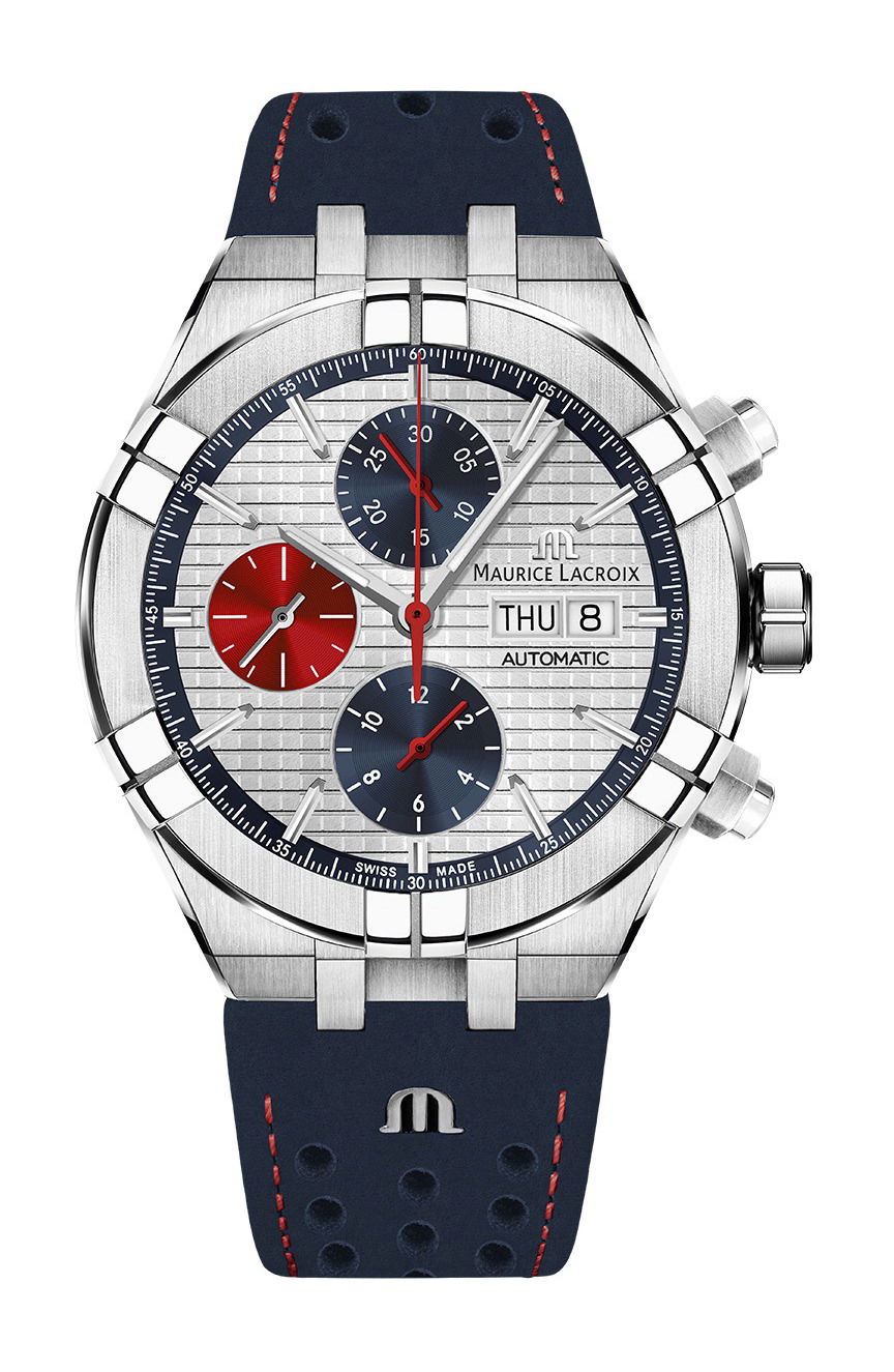 Maurice Lacroix Aikon Chronograph Automatic Special Edition Mahindra Racing luxury timepiece - detailed view