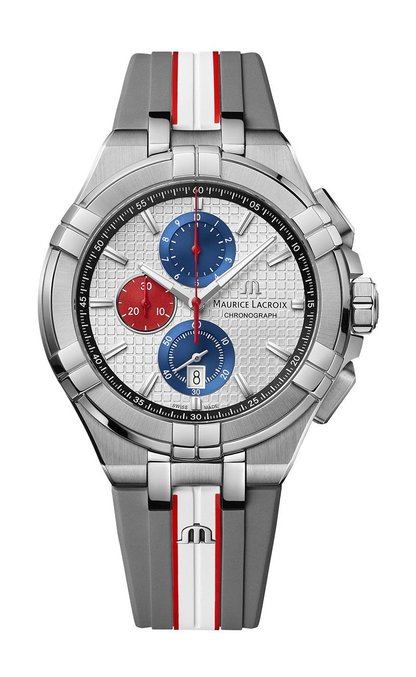Maurice Lacroix Aikon Chronograph Quartz Special Edition Mahindra Racing luxury timepiece - detailed view
