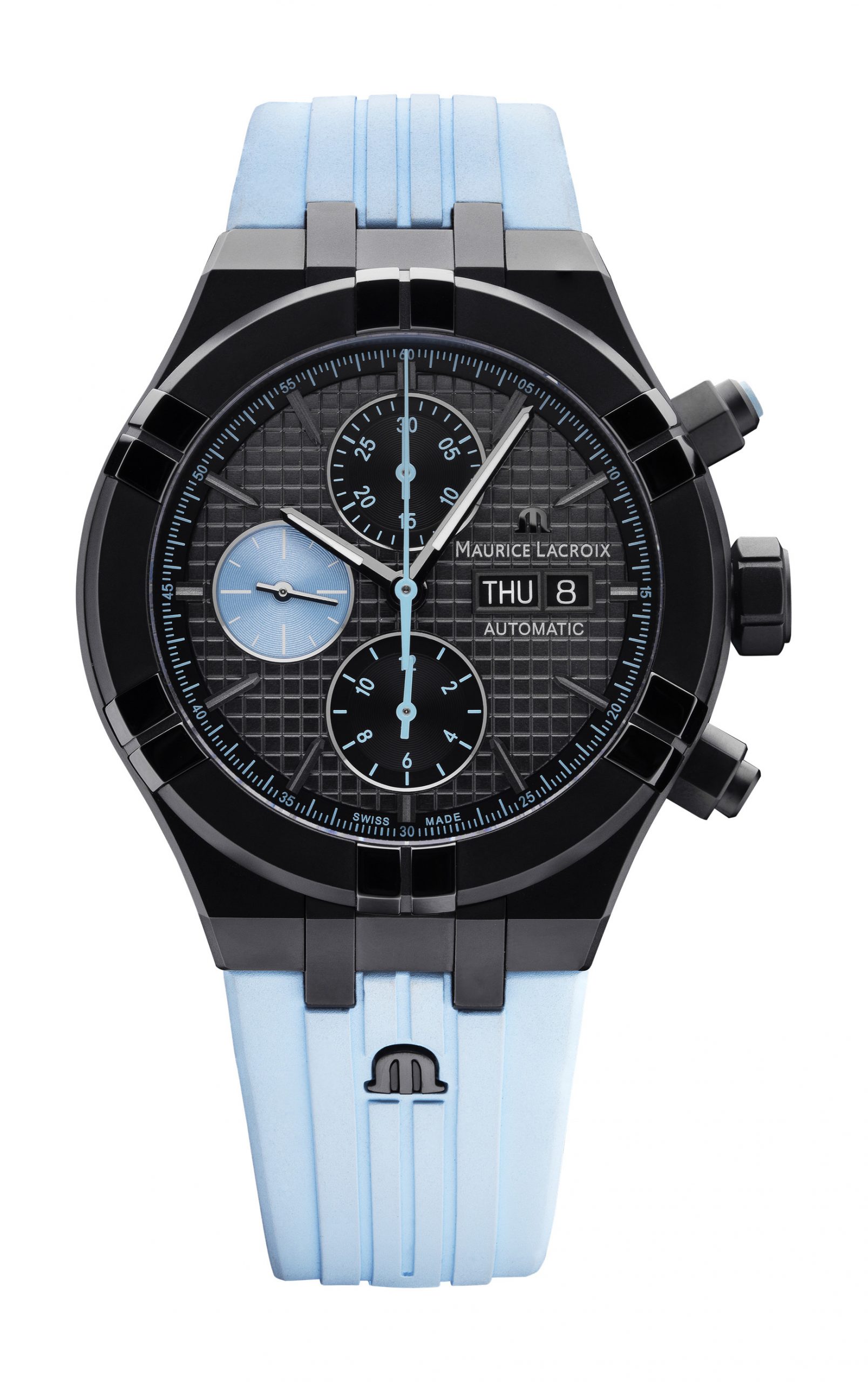 Maurice Lacroix Aikon Chronograph Sprint luxury timepiece - detailed view