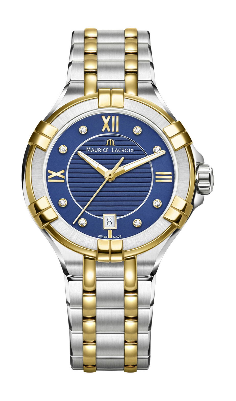Maurice Lacroix Aikon Date 35 mm luxury timepiece - detailed view