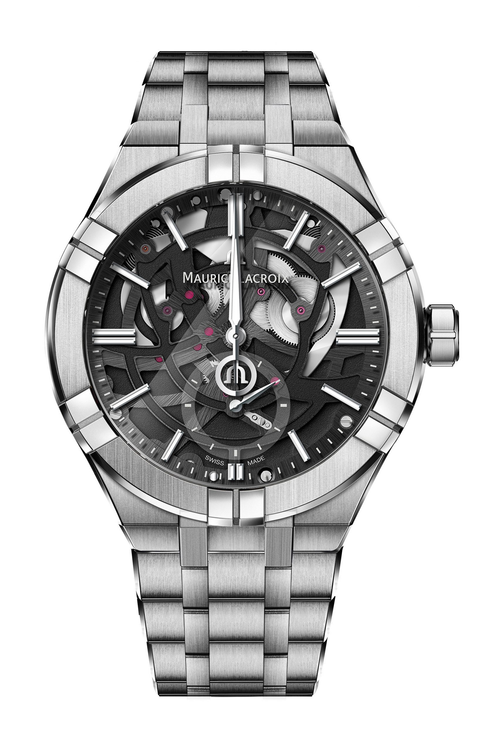 Maurice Lacroix Aikon Automatic Mercury 44 mm luxury timepiece - detailed view