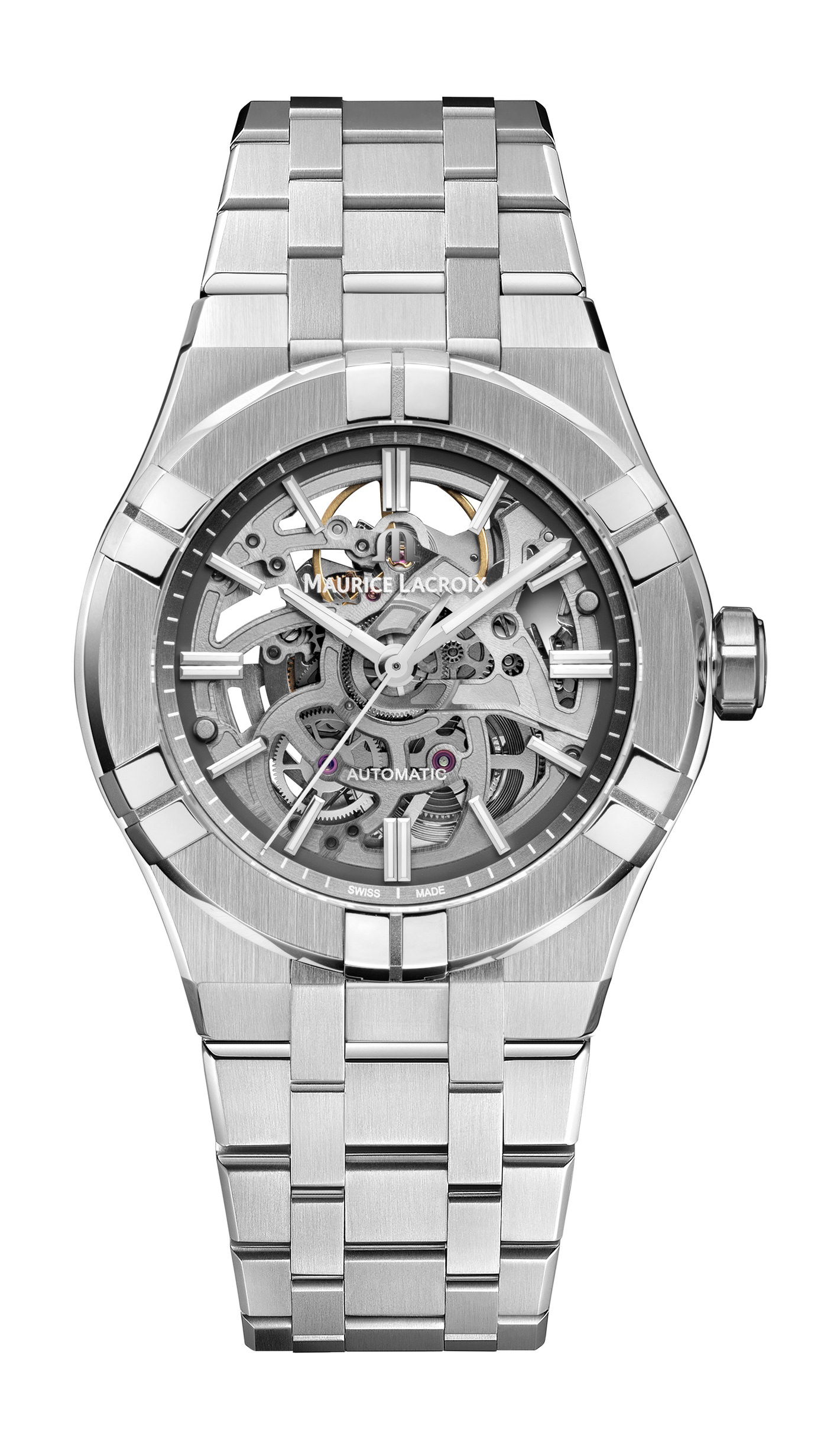 Maurice Lacroix Aikon Automatic Skeleton 39 luxury timepiece - detailed view
