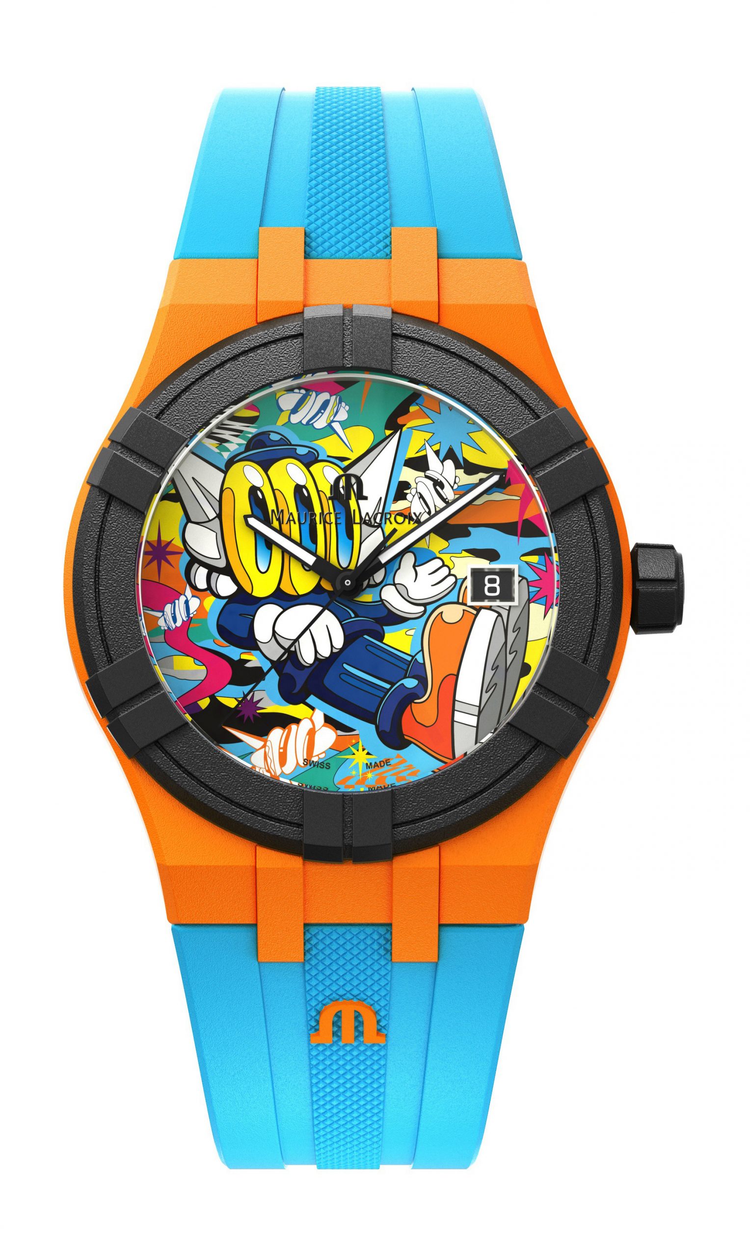 Maurice Lacroix Aikon #tide Benzilla luxury timepiece - detailed view