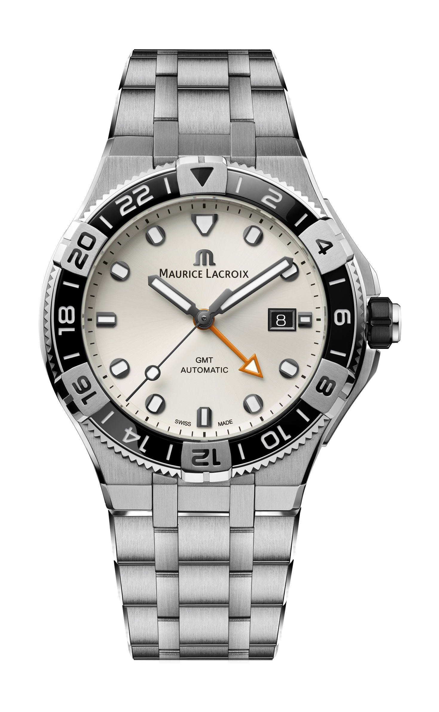 Maurice Lacroix Aikon Venturer GMT 43mm luxury timepiece - detailed view