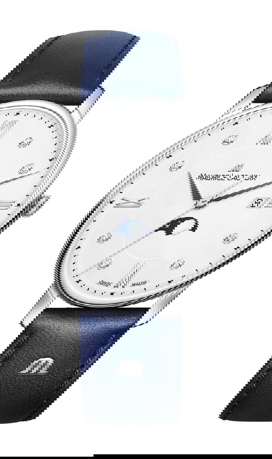 Maurice Lacroix Eliros Moonphase 35 mm luxury timepiece - detailed view