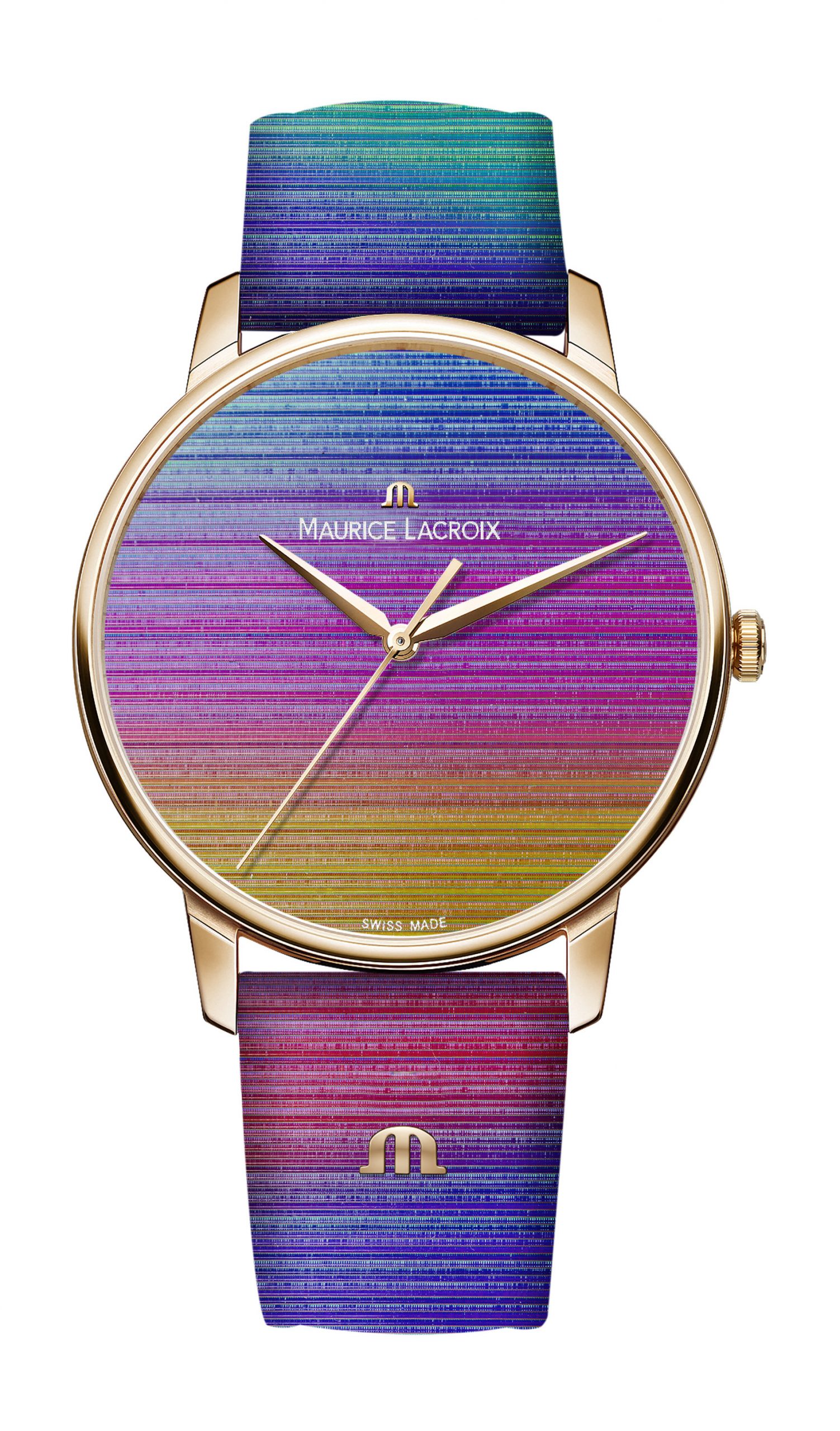Maurice Lacroix Eliros Rainbow luxury timepiece - detailed view