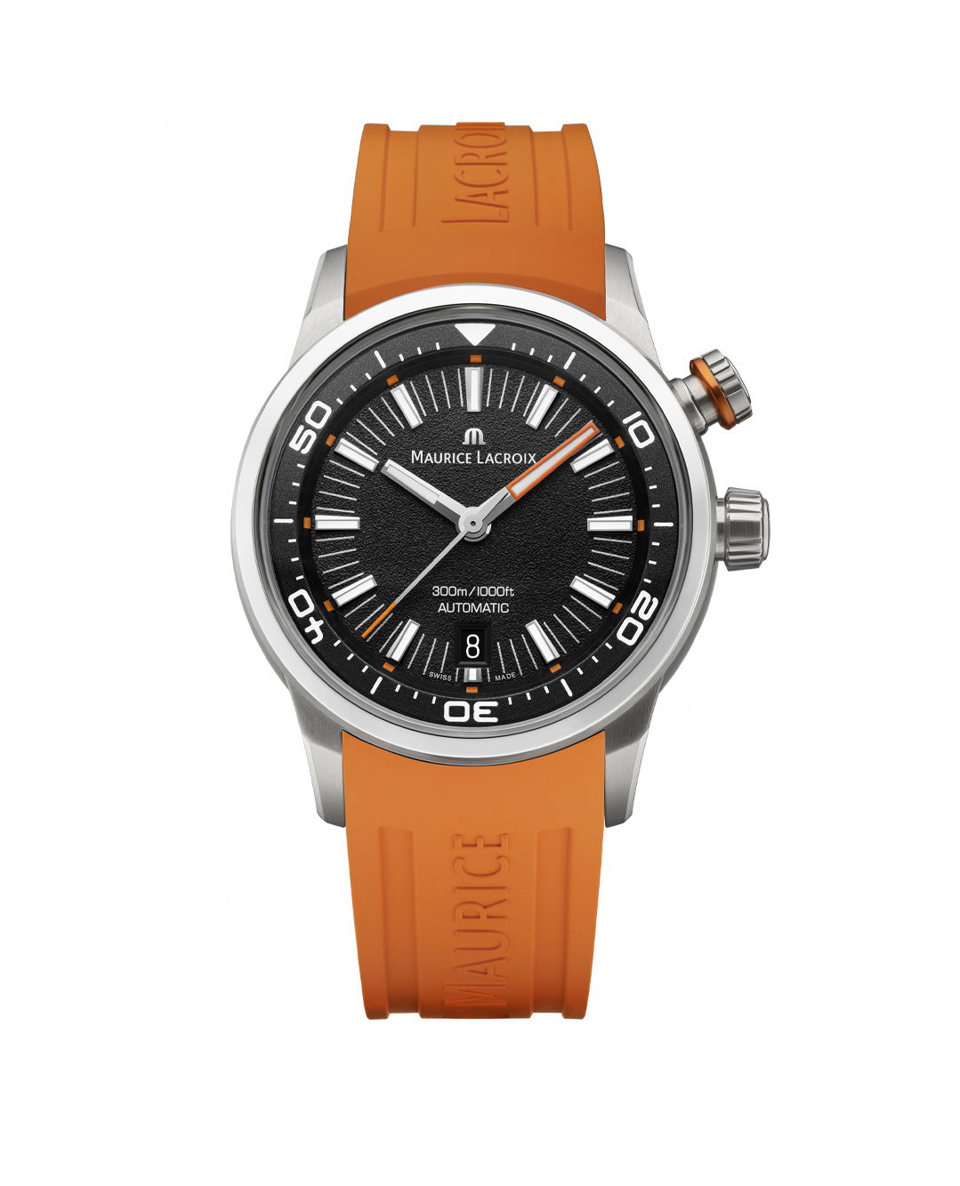 Maurice Lacroix Pontos S Diver luxury timepiece - detailed view