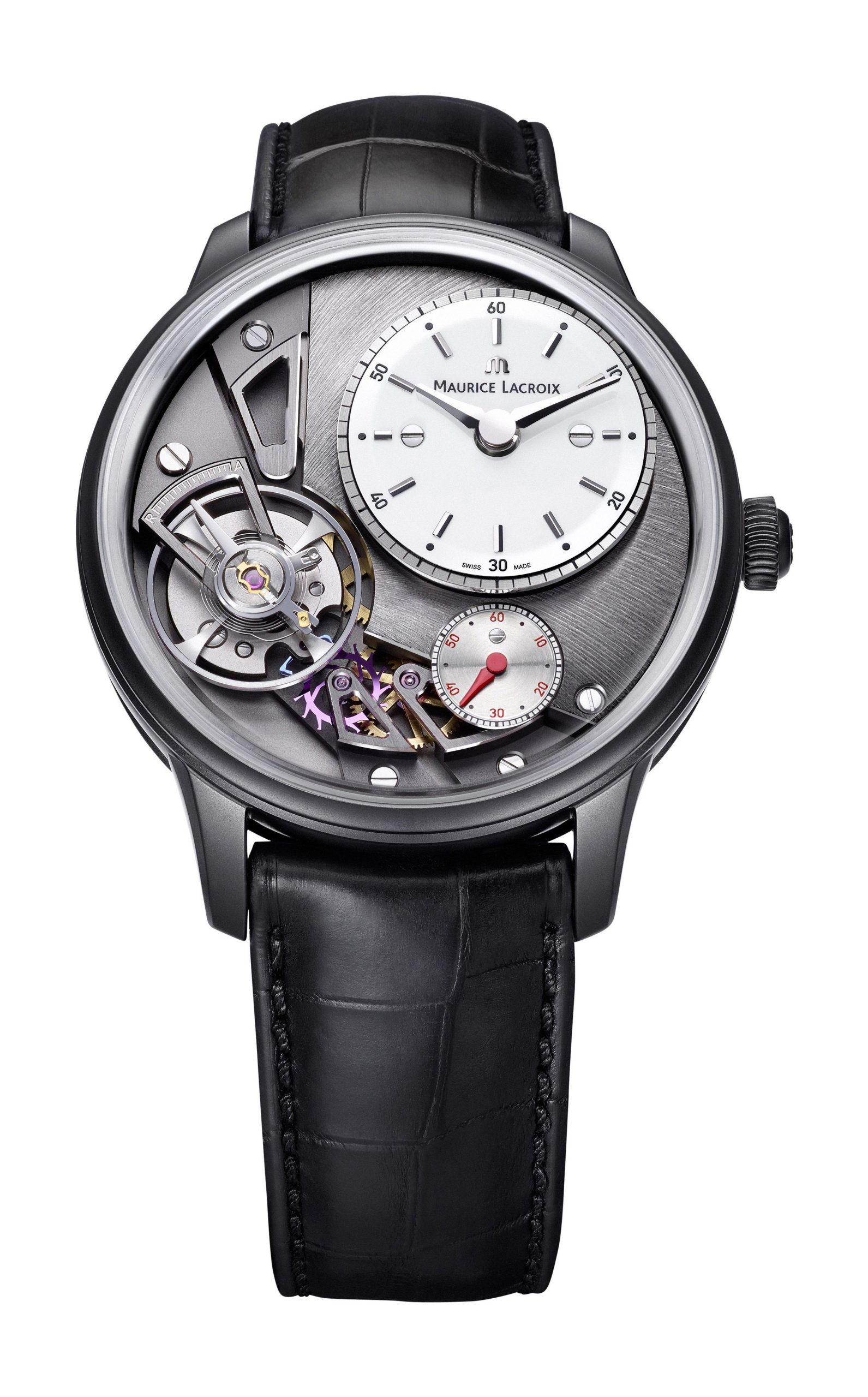 Maurice Lacroix Masterpiece Gravity 43 mm luxury timepiece - detailed view