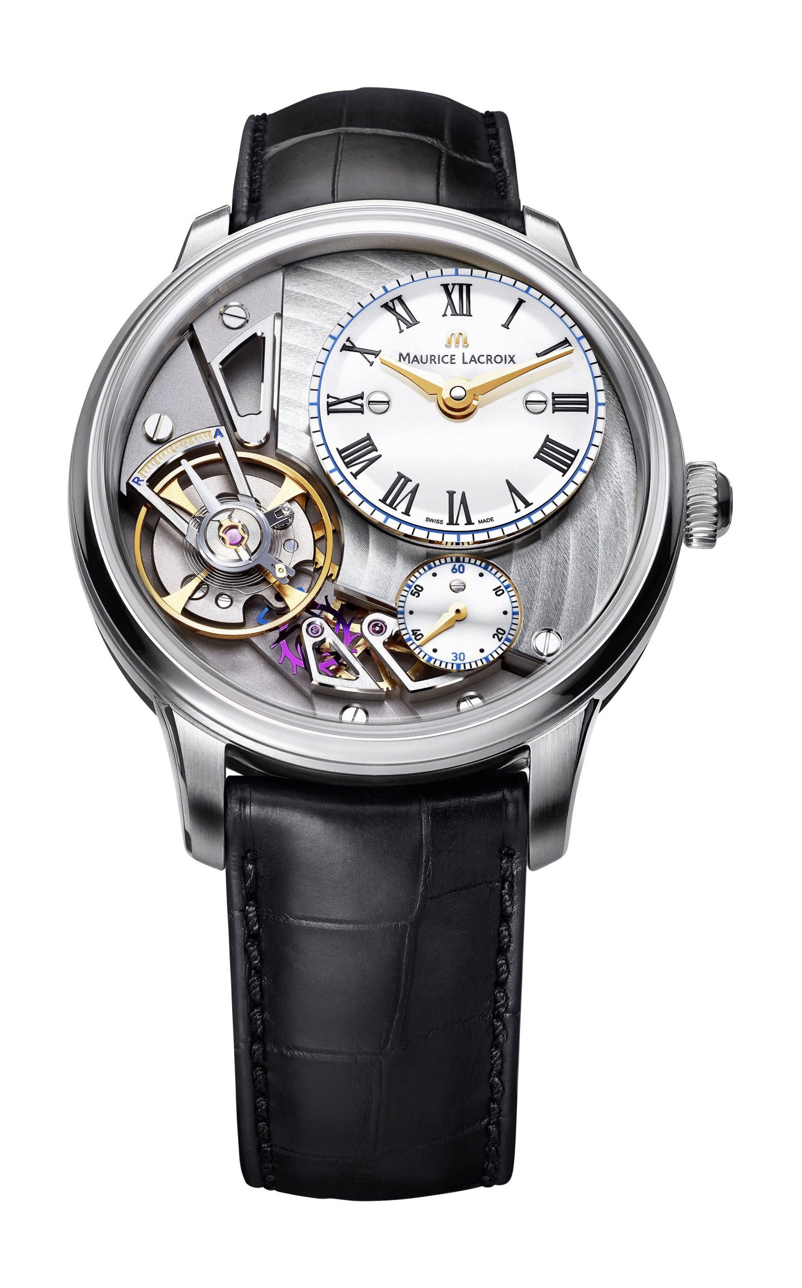 Maurice Lacroix Masterpiece Gravity 43 mm luxury timepiece - detailed view