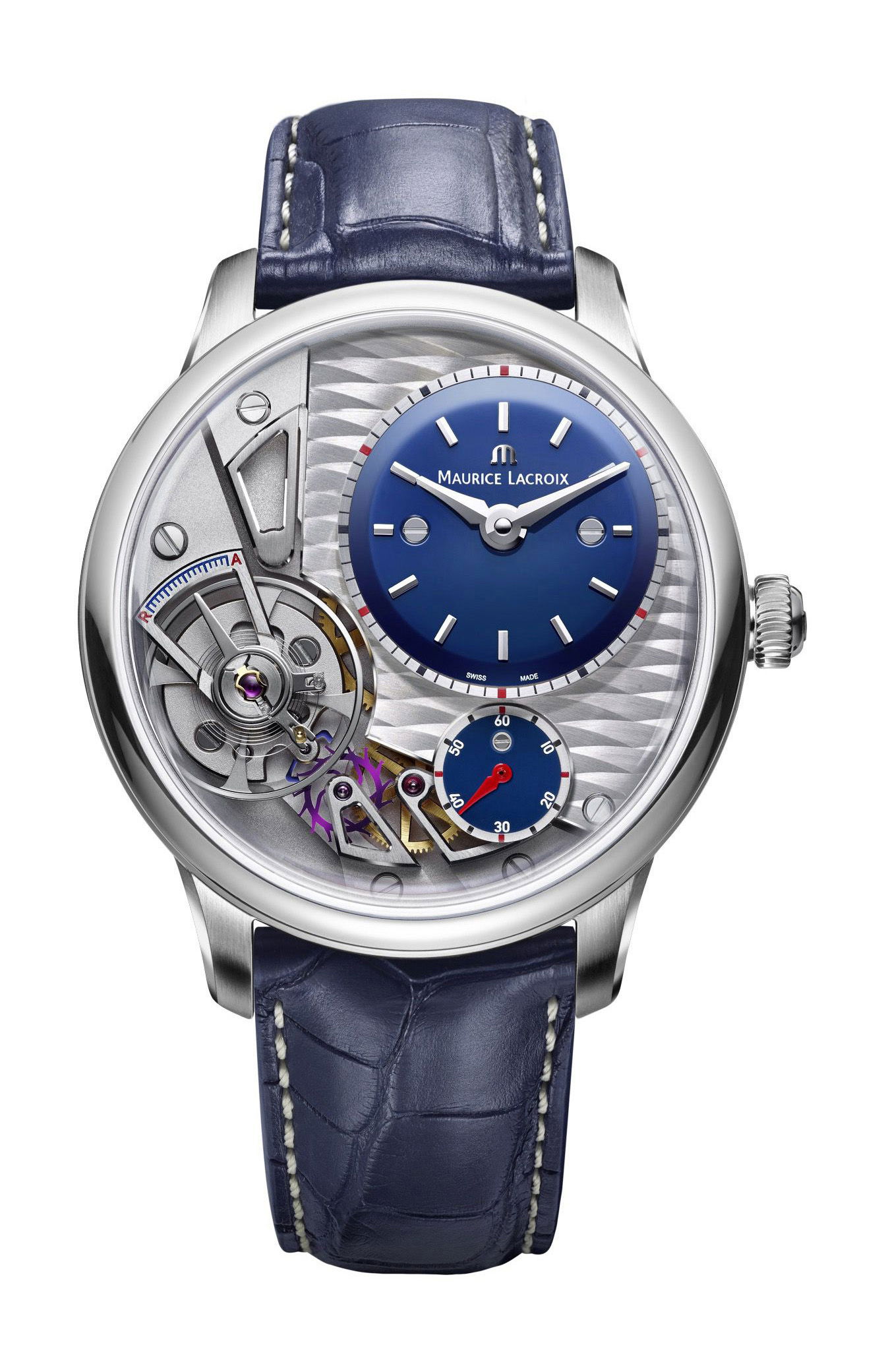 Maurice Lacroix Masterpiece Gravity 43 mm luxury timepiece - detailed view