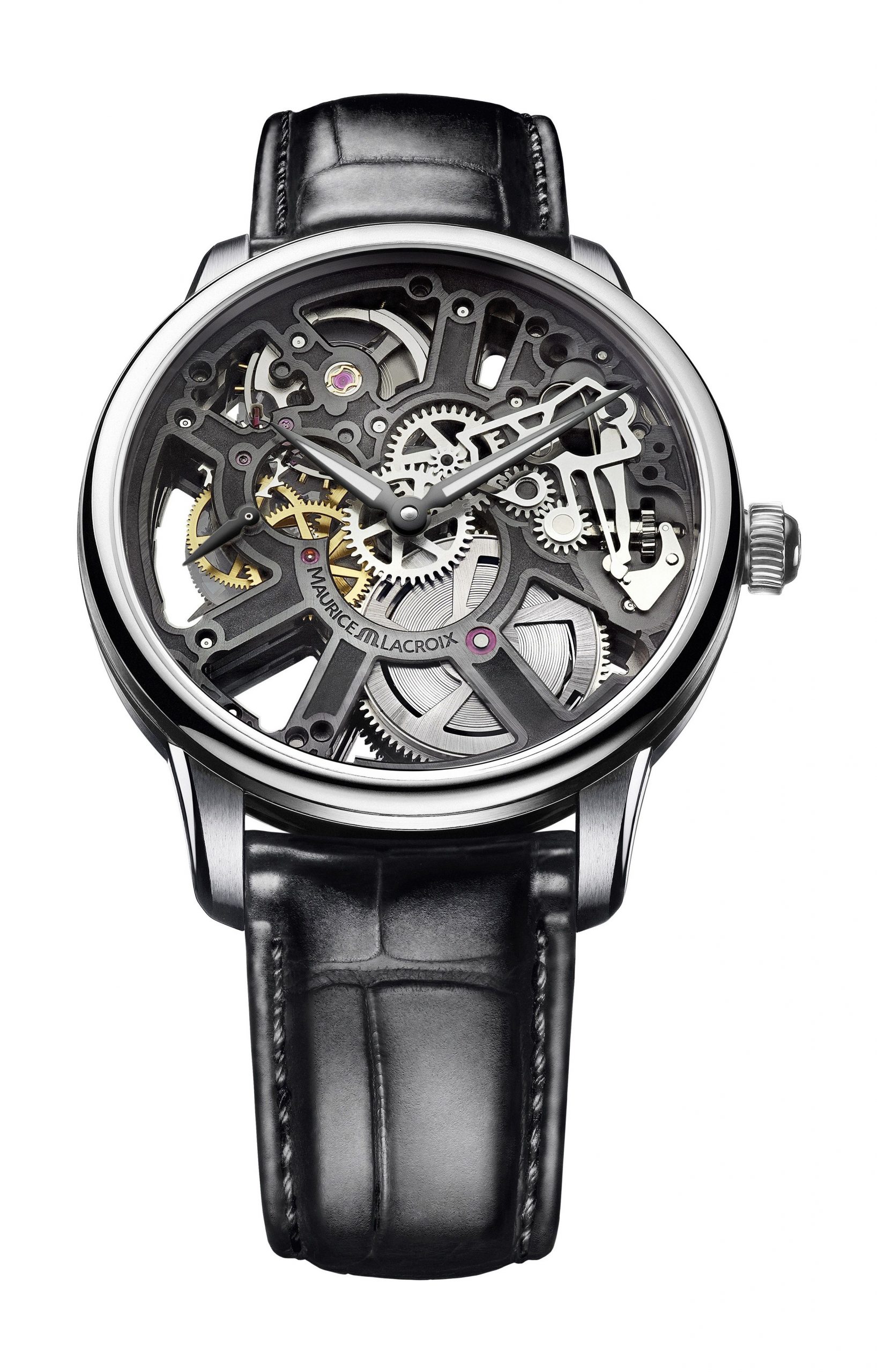 Maurice Lacroix Masterpiece Skeleton 43 mm luxury timepiece - detailed view