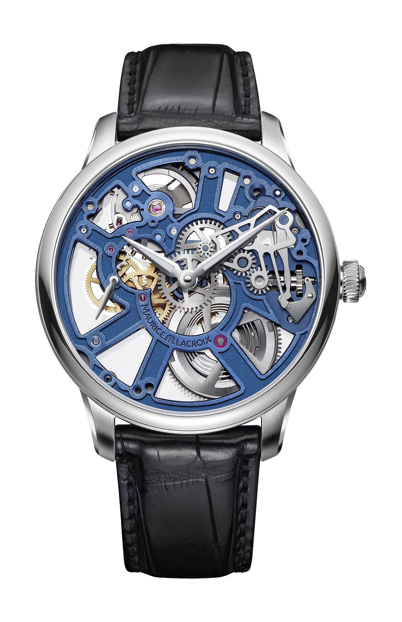 Maurice Lacroix Masterpiece Skeleton 43 mm luxury timepiece - detailed view