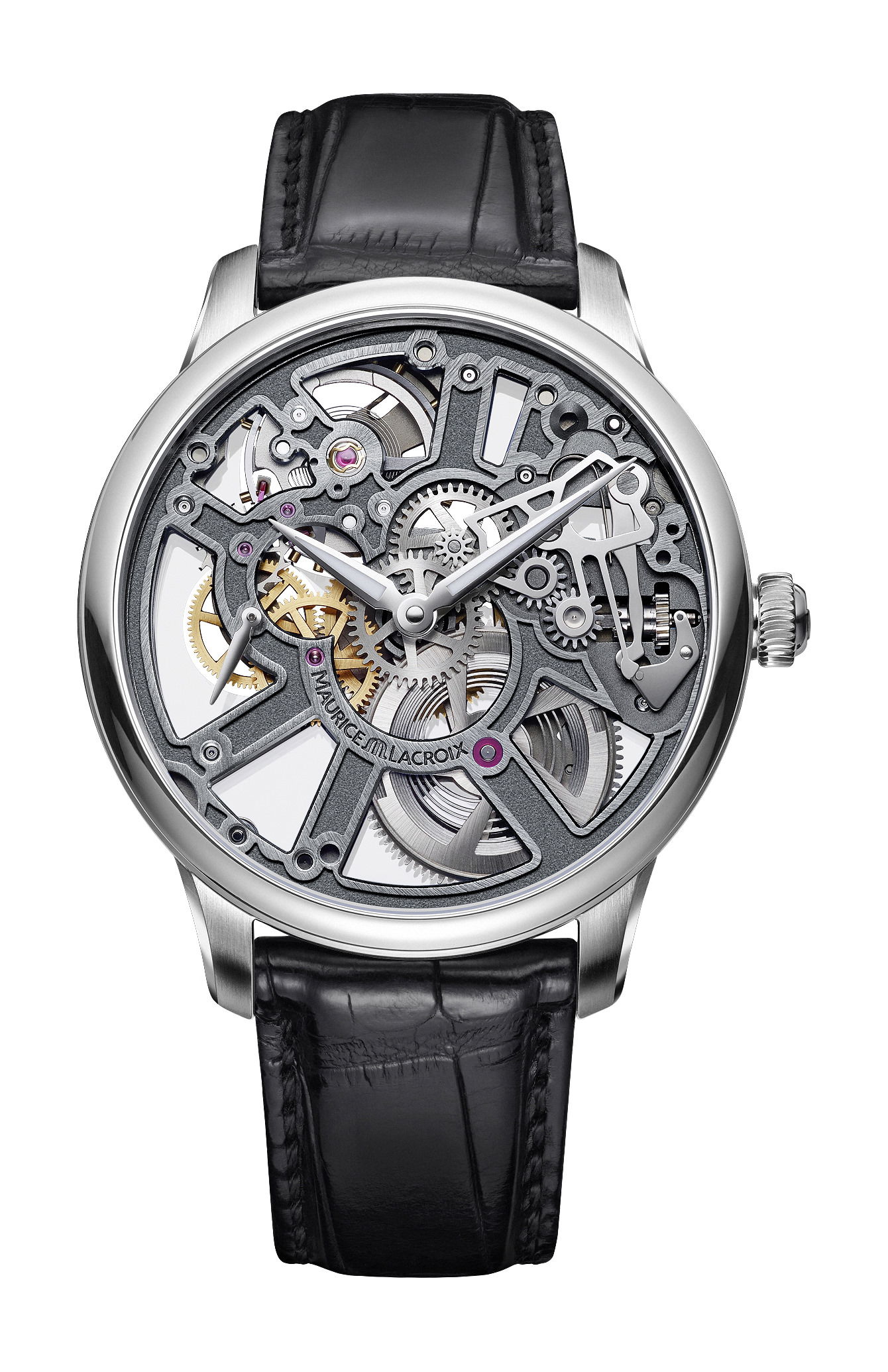 Maurice Lacroix Masterpiece Skeleton 43mm luxury timepiece - detailed view