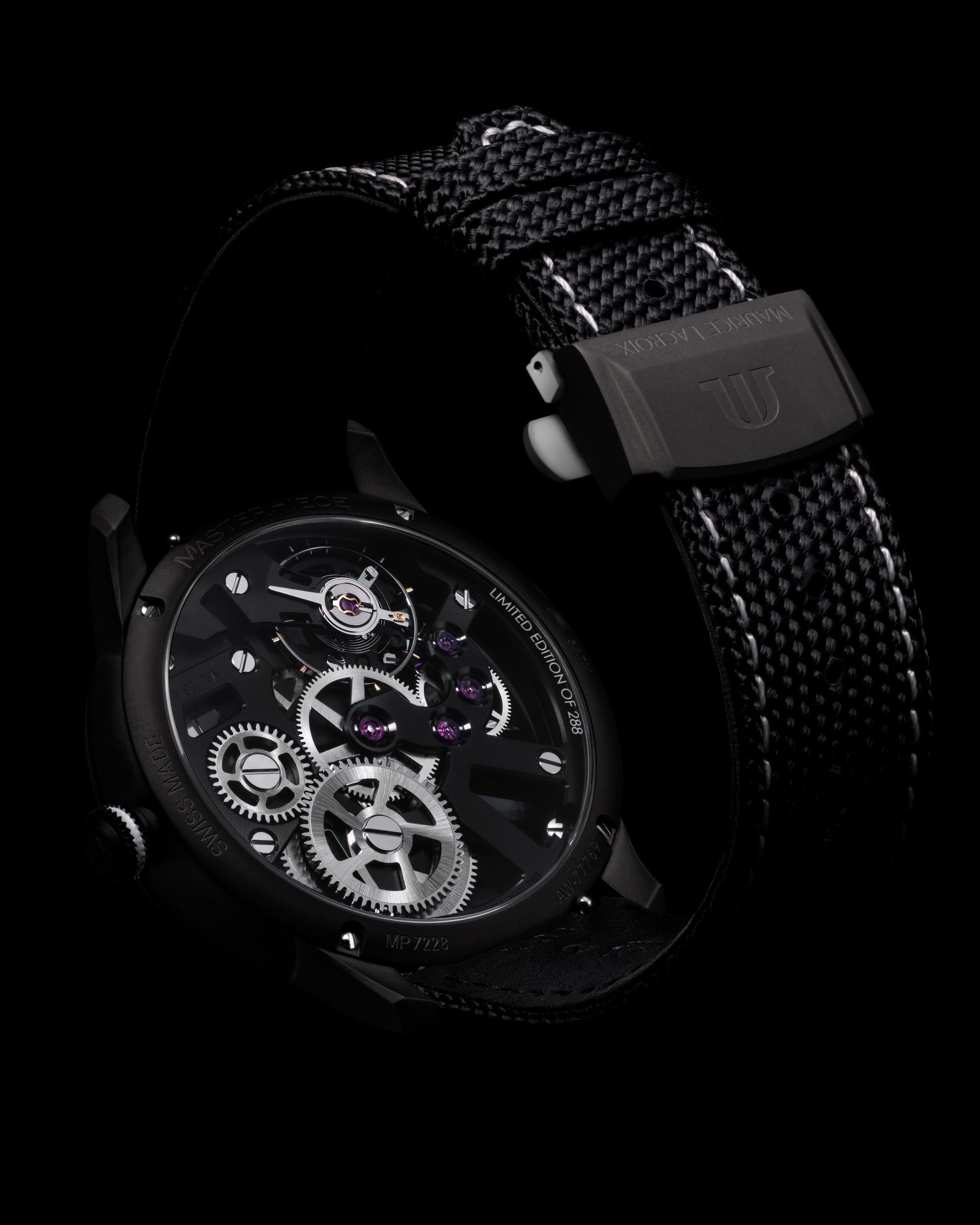 Maurice Lacroix Masterpiece Skeleton Label Noir - View 3