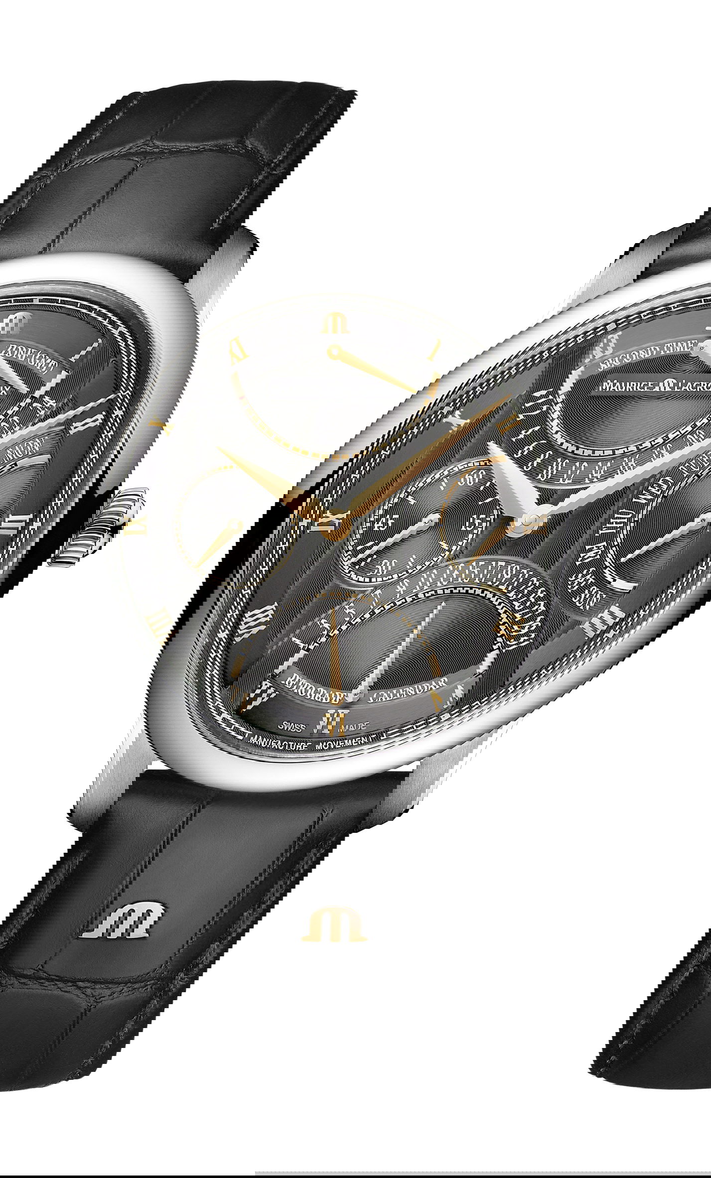 Maurice Lacroix Masterpiece Triple Retrograde luxury timepiece - detailed view