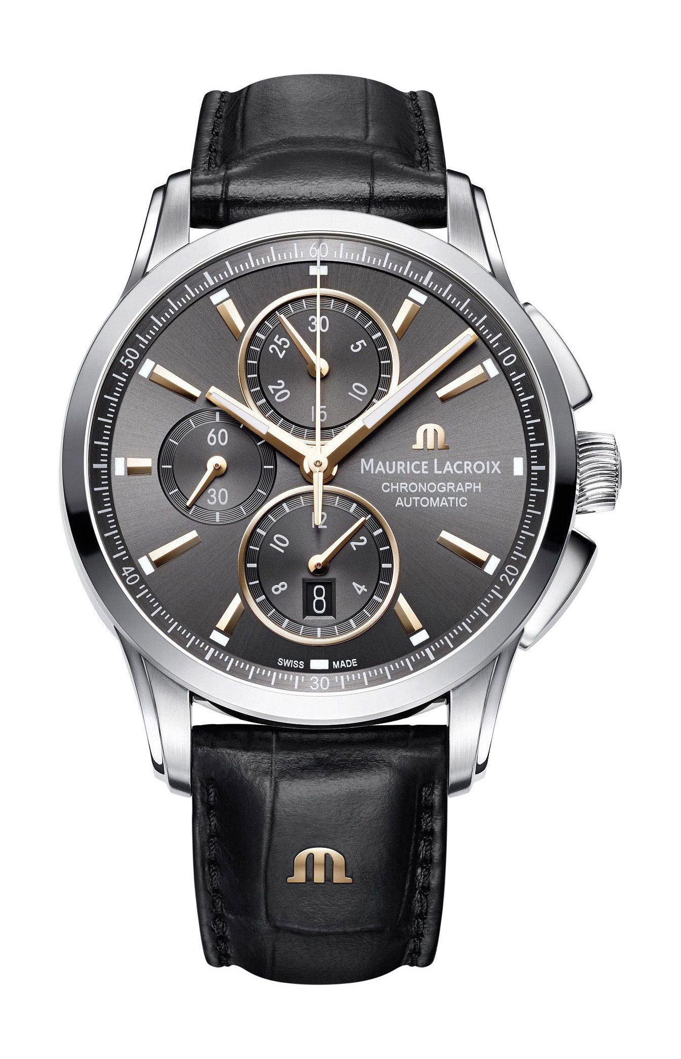 Maurice Lacroix Pontos Chronograph 43 mm luxury timepiece - detailed view