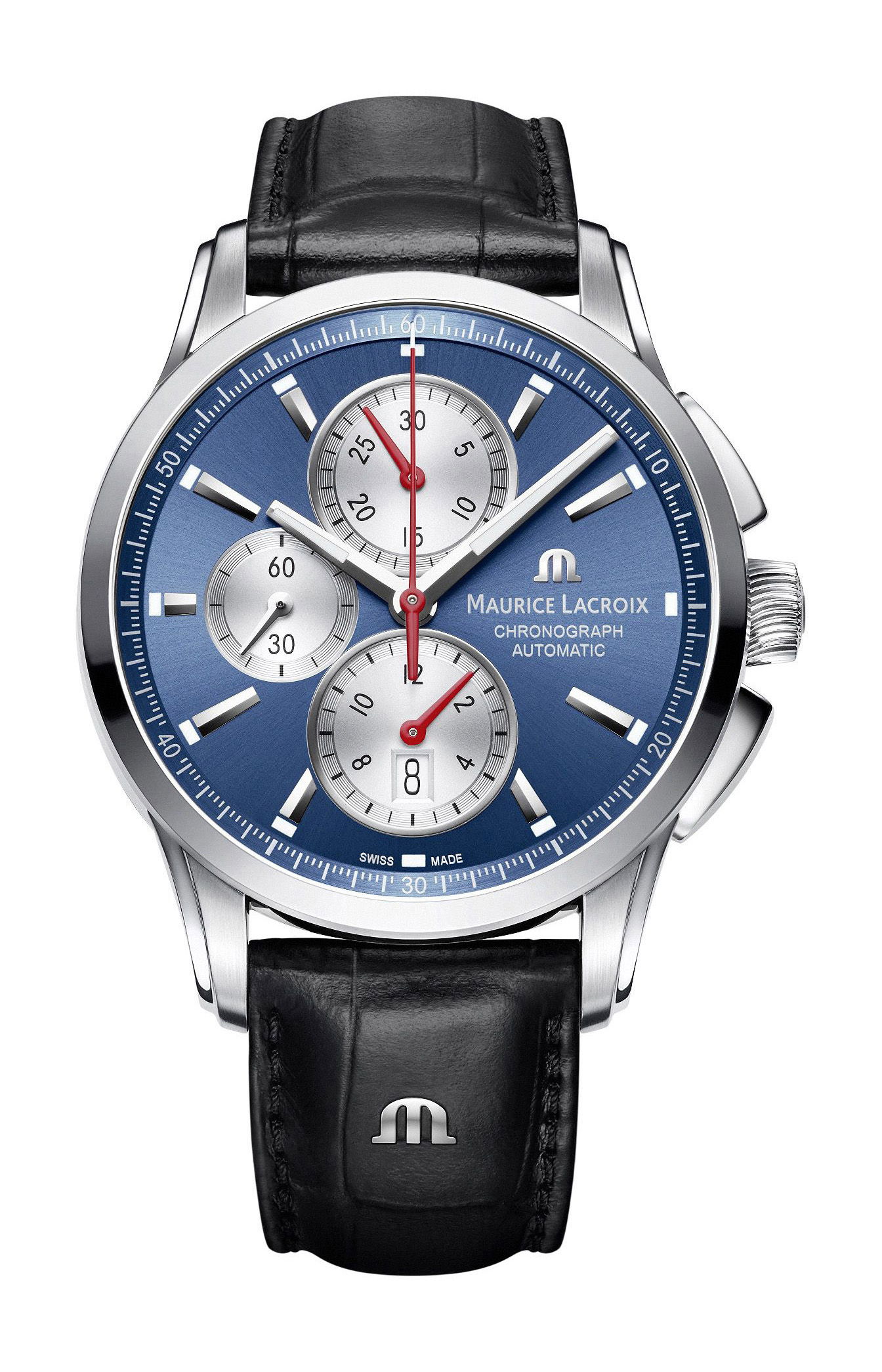 Maurice Lacroix Pontos Chronograph 43 mm luxury timepiece - detailed view