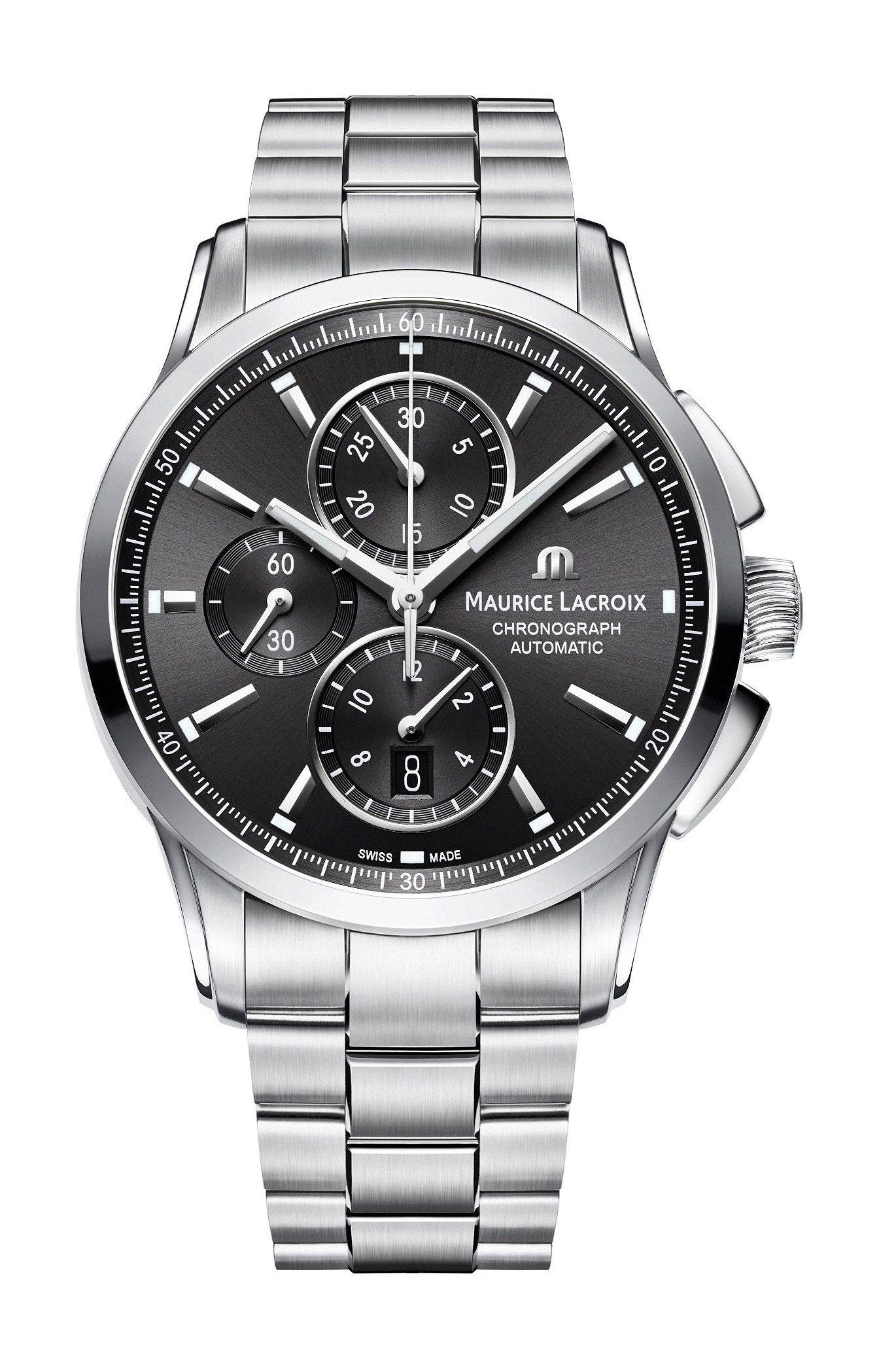 Maurice Lacroix Pontos Chronograph 43 mm luxury timepiece - detailed view