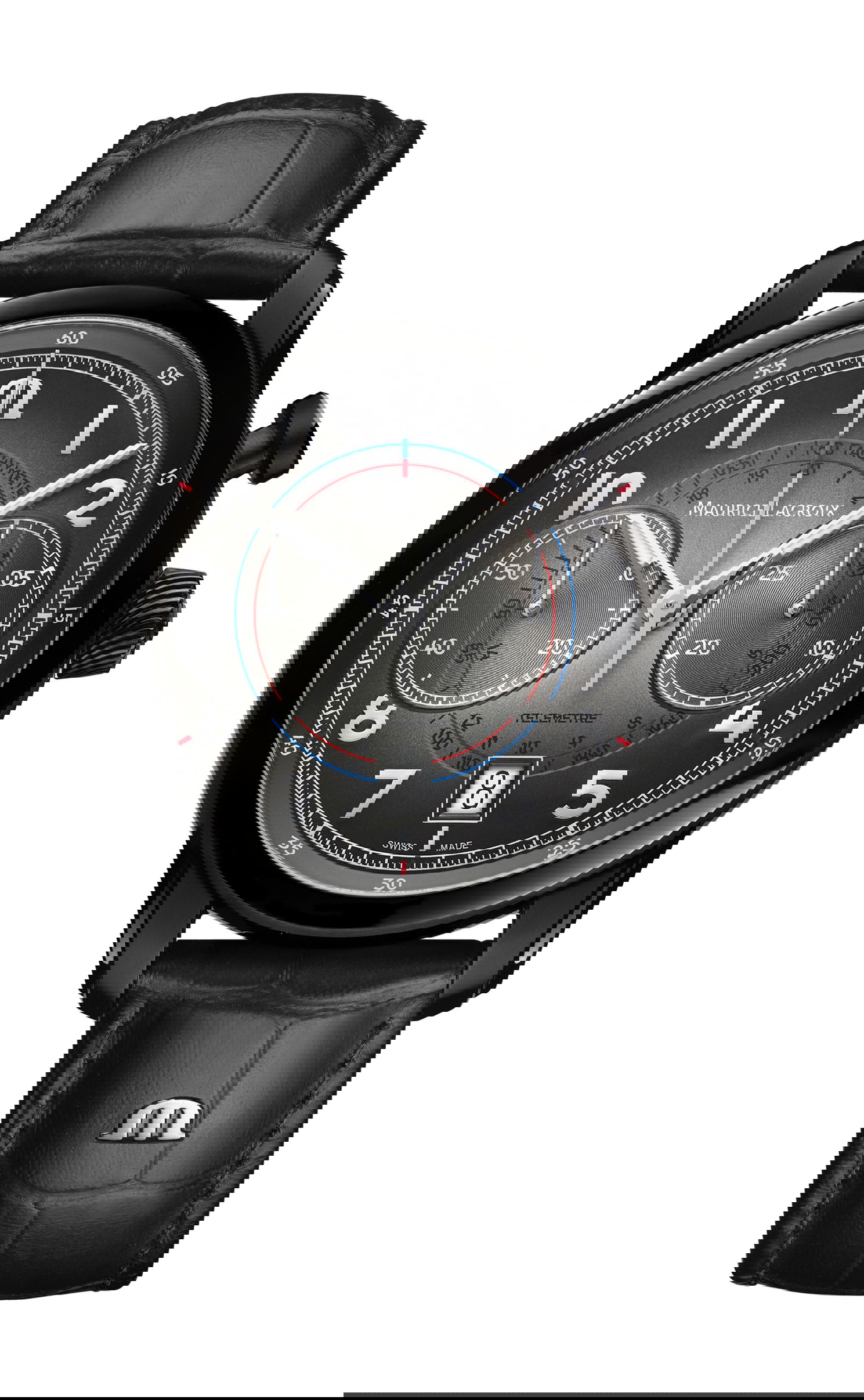 Maurice Lacroix Pontos Chronograph Monopusher luxury timepiece - detailed view