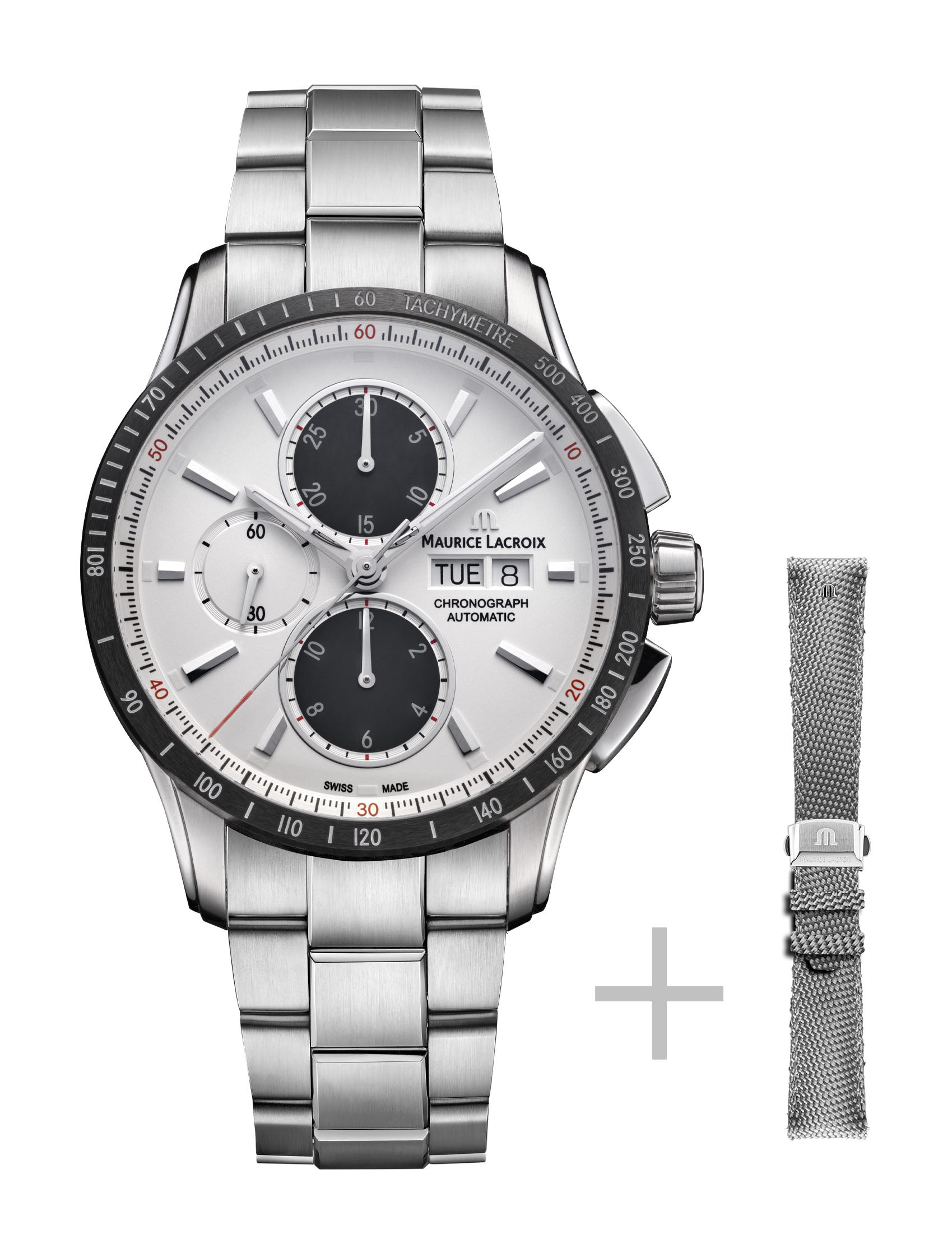 Maurice Lacroix Pontos Chronograph luxury timepiece - detailed view