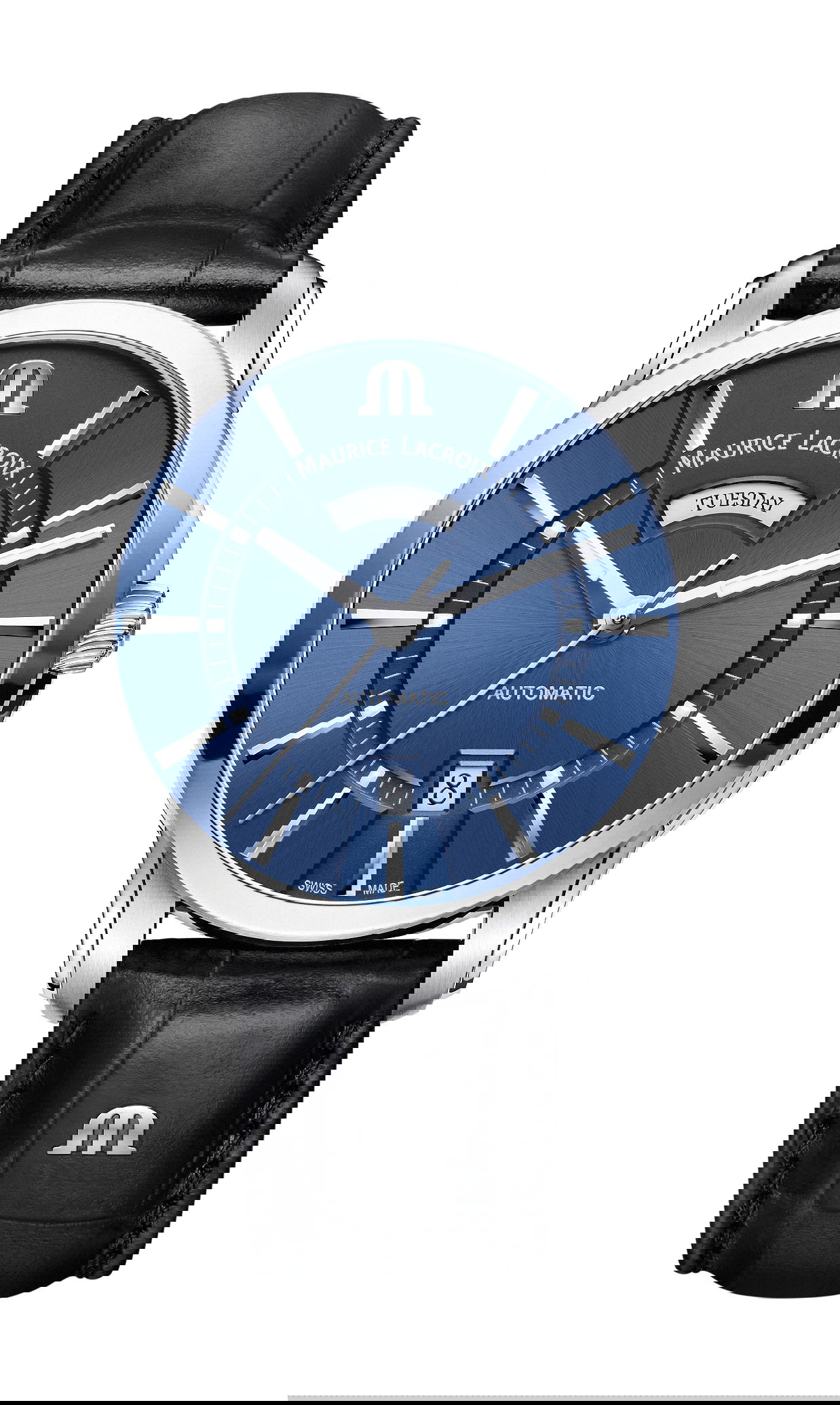 Maurice Lacroix Pontos Day Date 41mm luxury timepiece - detailed view