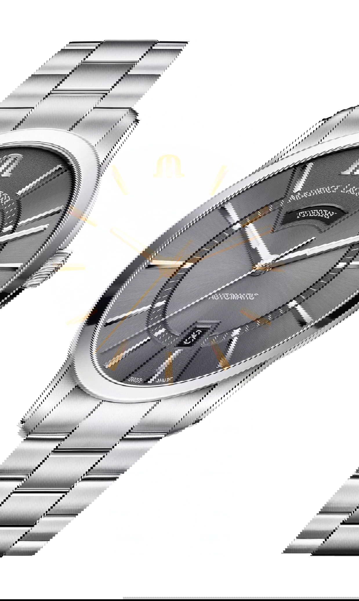 Maurice Lacroix Pontos Day Date 41mm luxury timepiece - detailed view