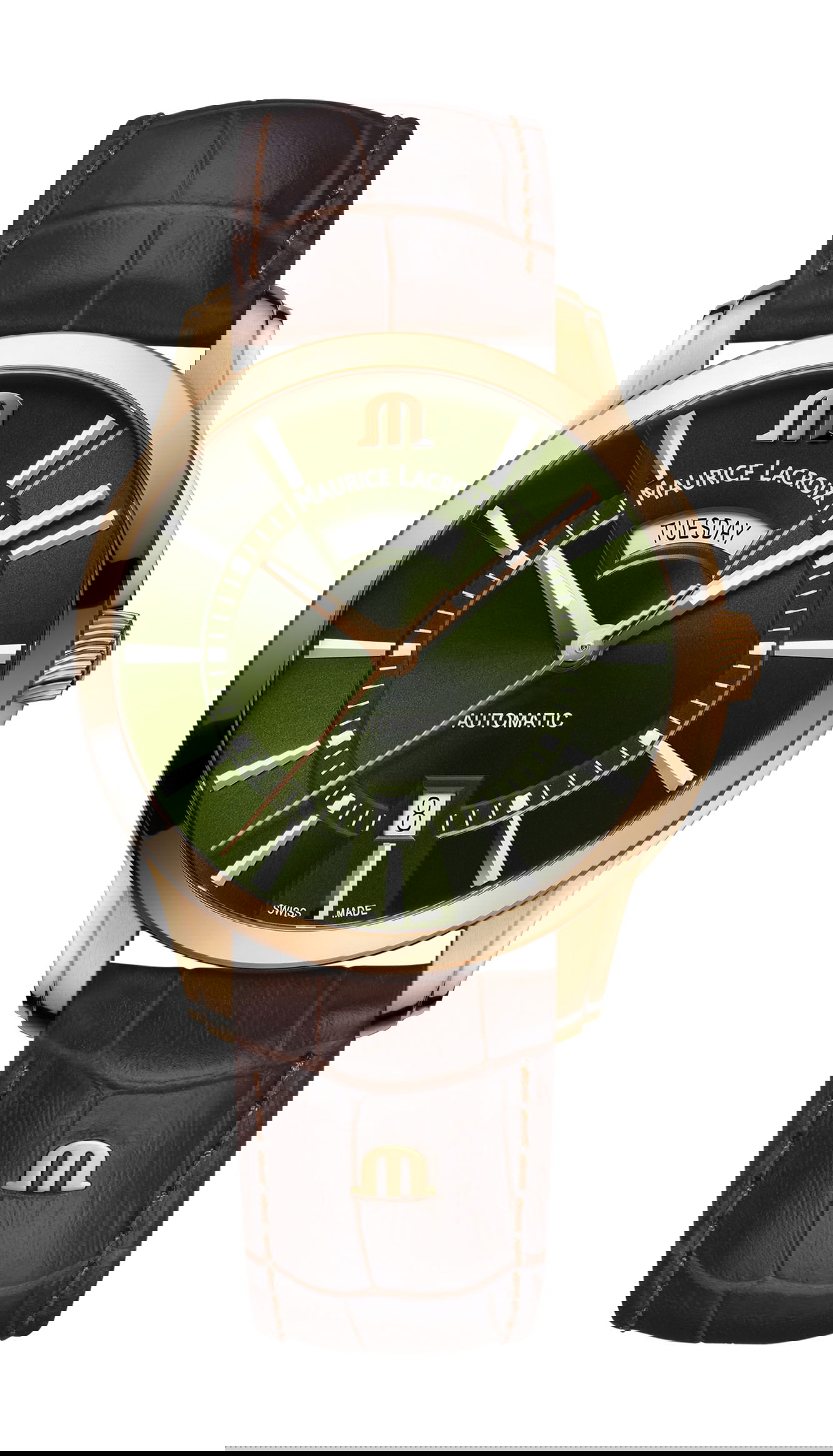 Maurice Lacroix Pontos Day Date 41 luxury timepiece - detailed view