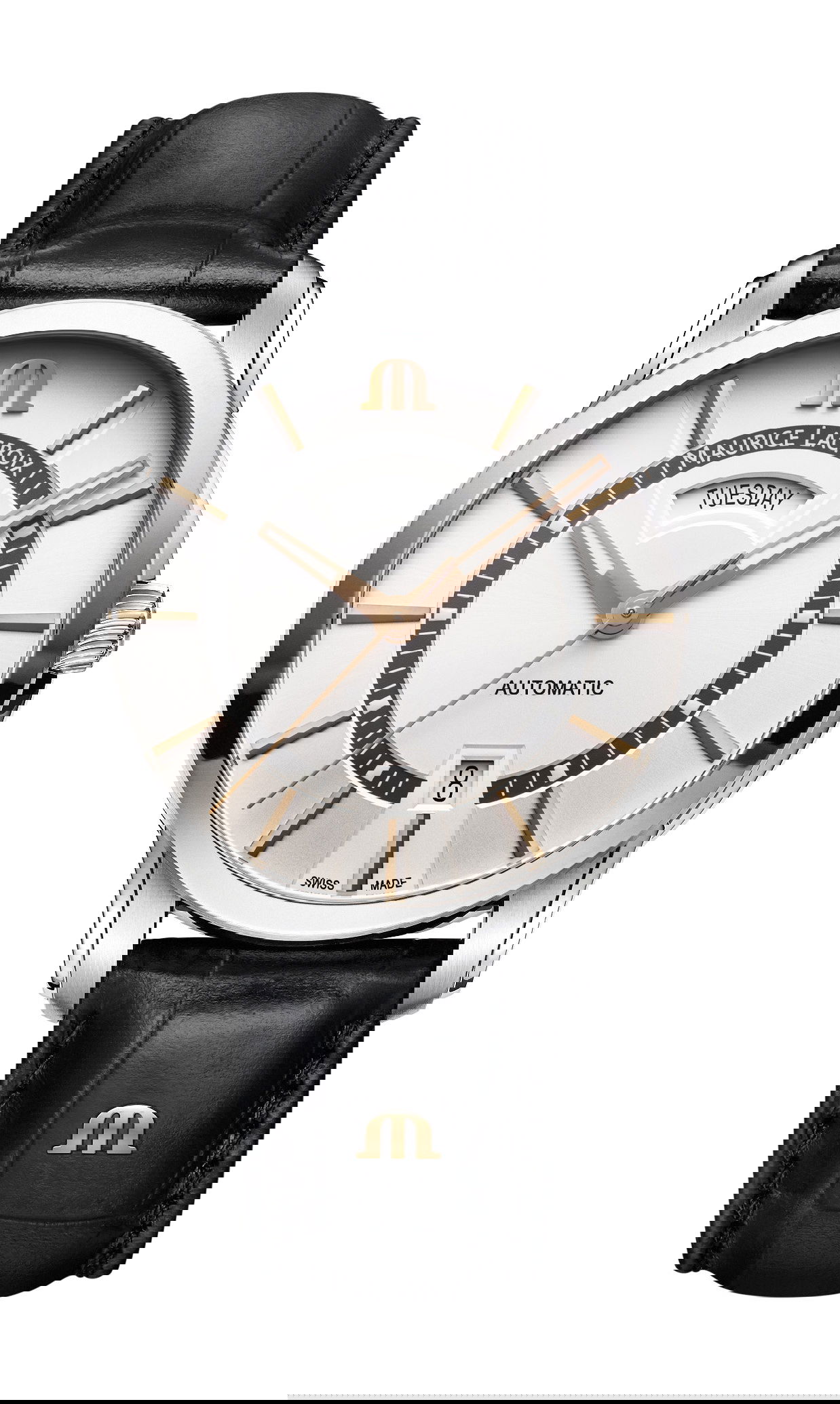 Maurice Lacroix Pontos Day Date 41 luxury timepiece - detailed view
